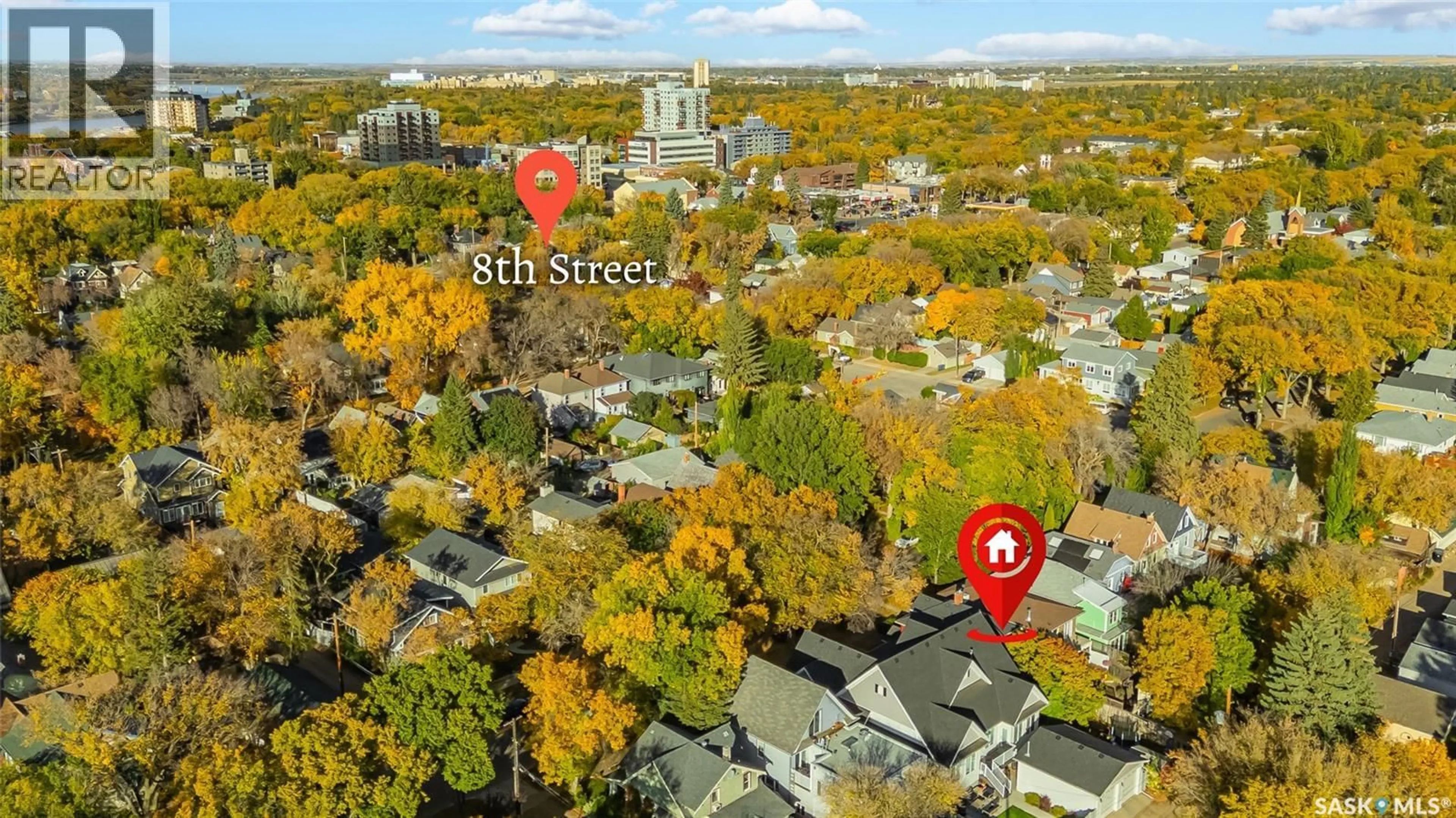 A pic from outside/outdoor area/front of a property/back of a property/a pic from drone, street for 420 6TH STREET, Saskatoon Saskatchewan S7H1B8