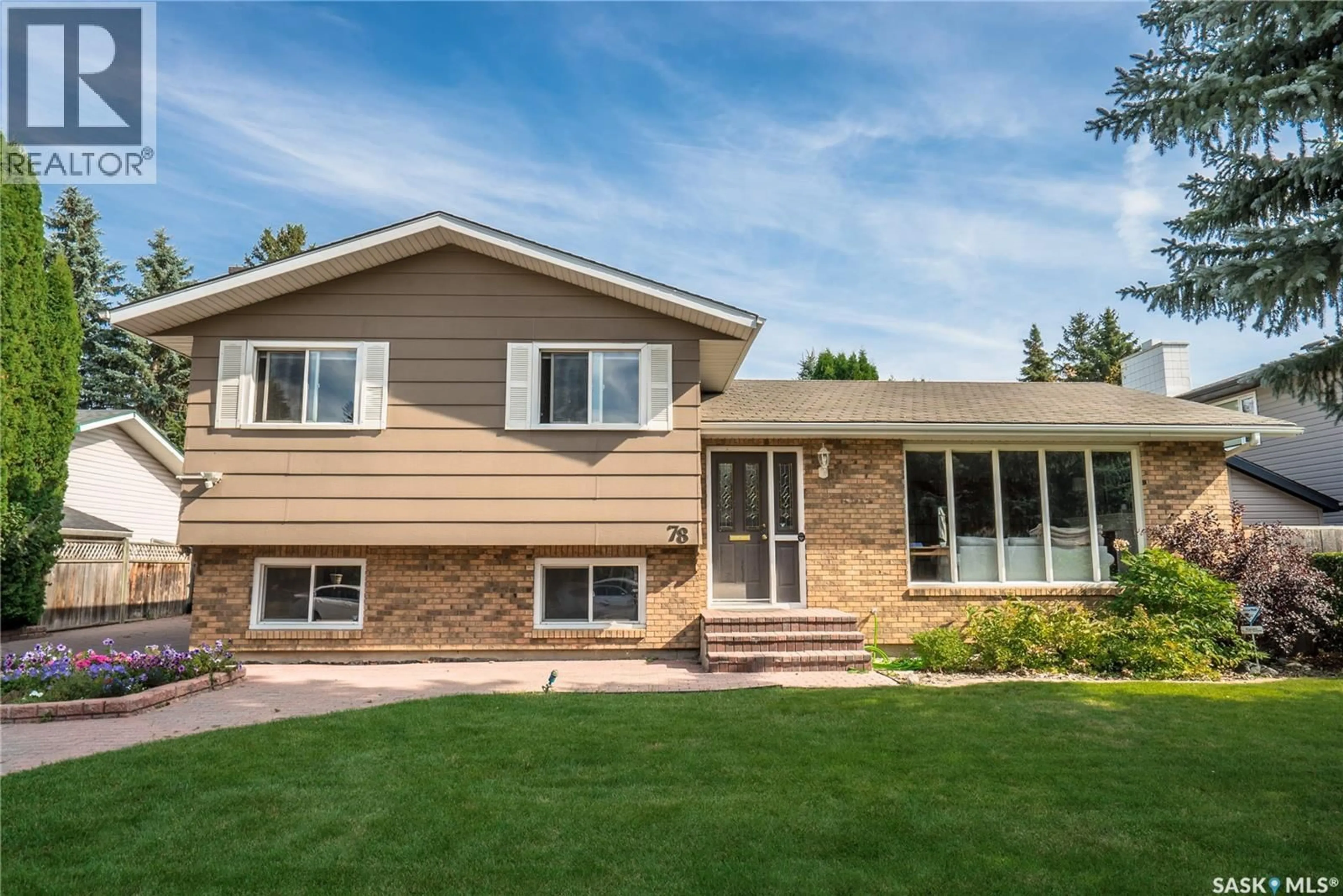 Home with vinyl exterior material, street for 78 CHAMPLIN CRESCENT, Saskatoon Saskatchewan S7H3R3