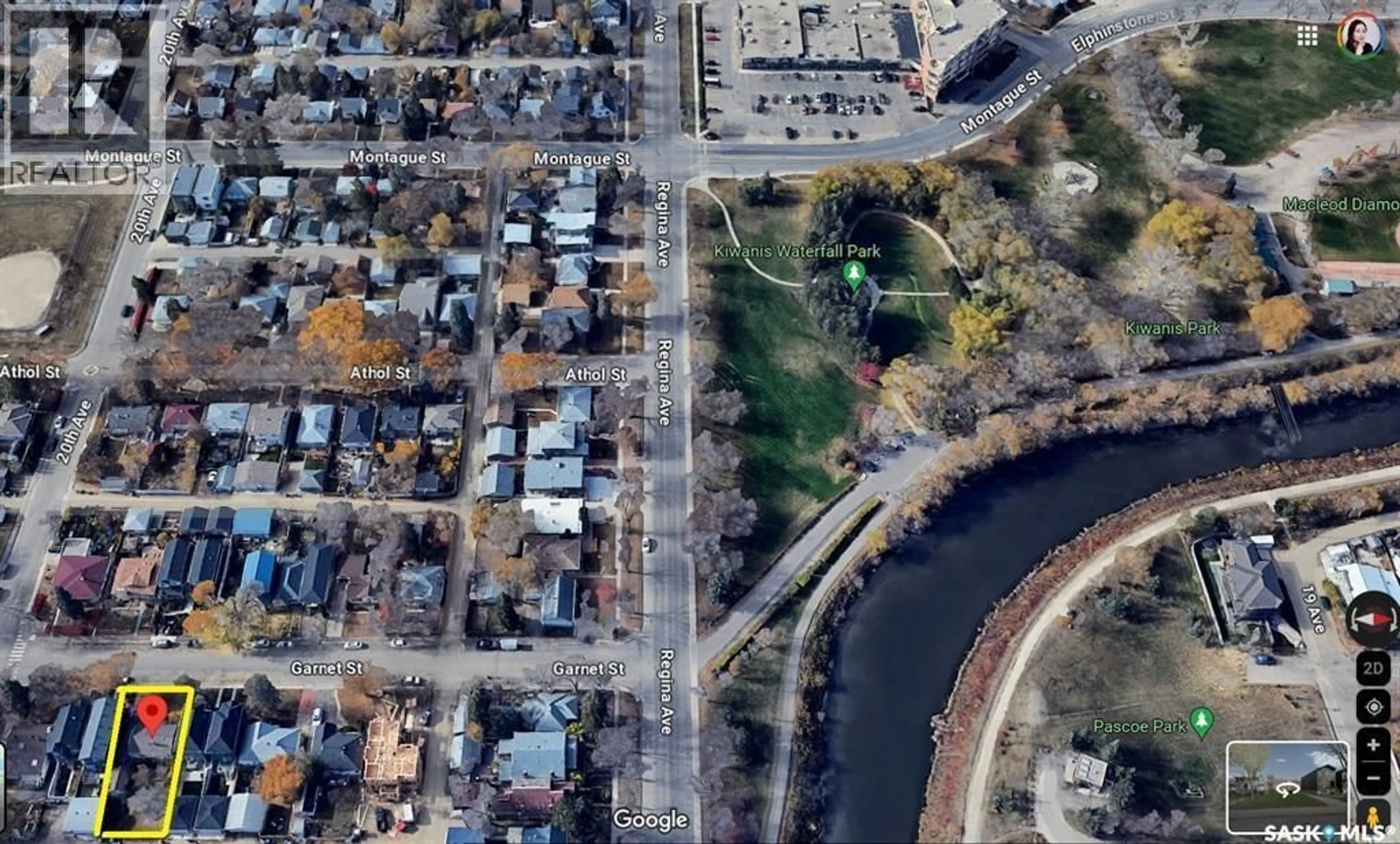 A pic from outside/outdoor area/front of a property/back of a property/a pic from drone, street for 2865 GARNET STREET, Regina Saskatchewan S4S1X1