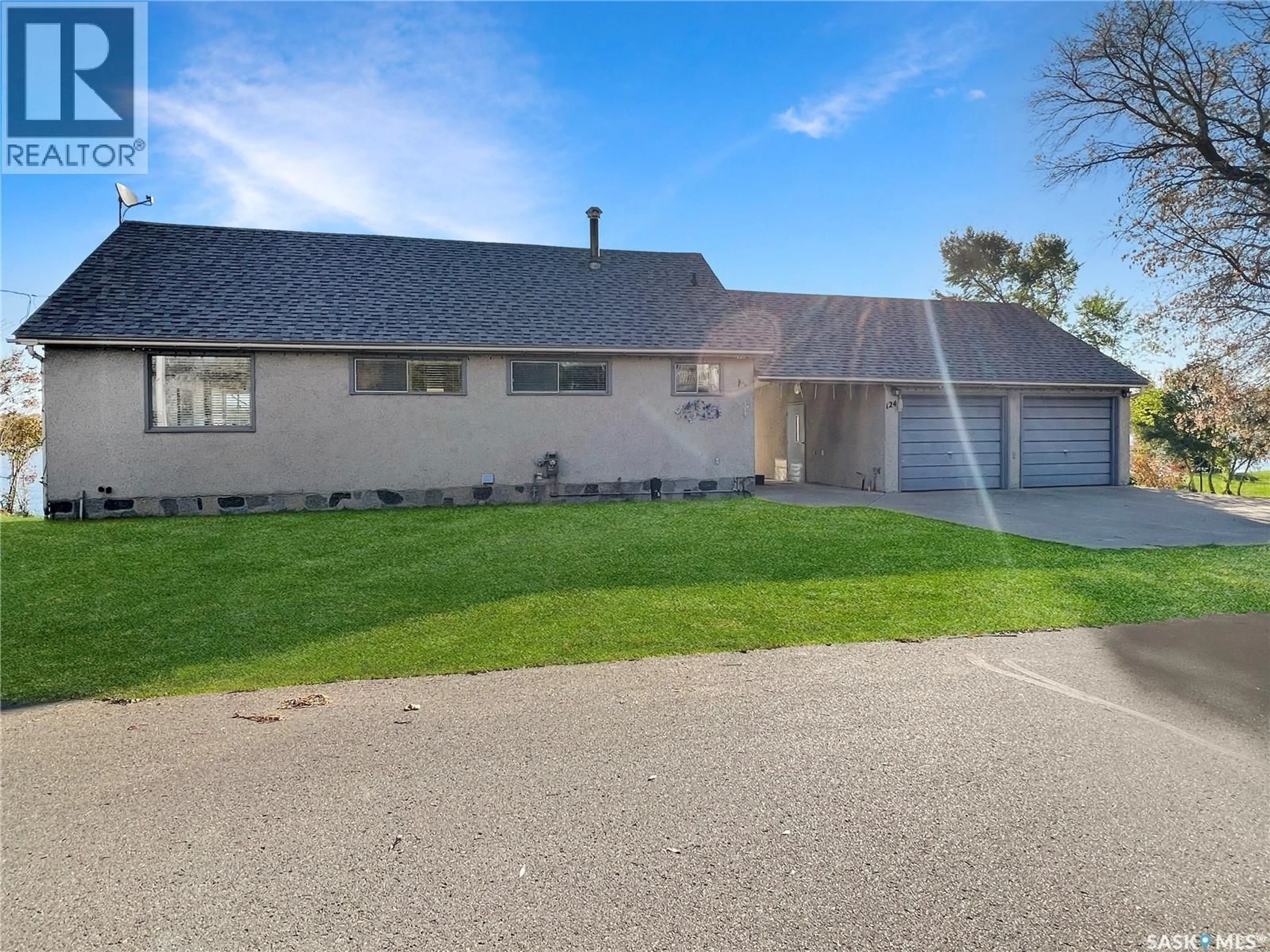 A pic from outside/outdoor area/front of a property/back of a property/a pic from drone, street for 124 CRESCENT LAKE ROAD, Saltcoats Saskatchewan S0A3R0