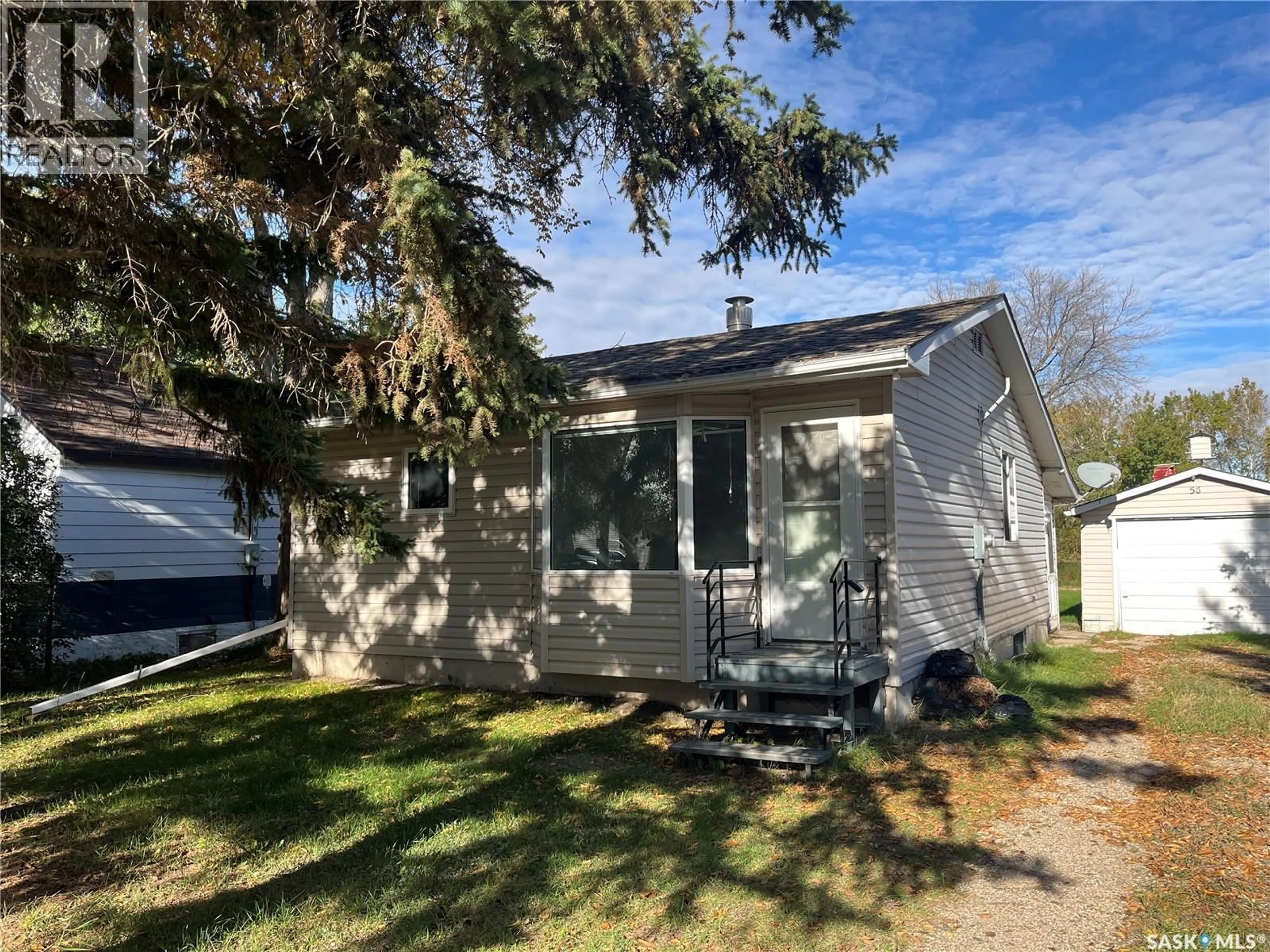 Home with vinyl exterior material, street for 58 HORKOFF AVENUE, Wadena Saskatchewan S0A4J0