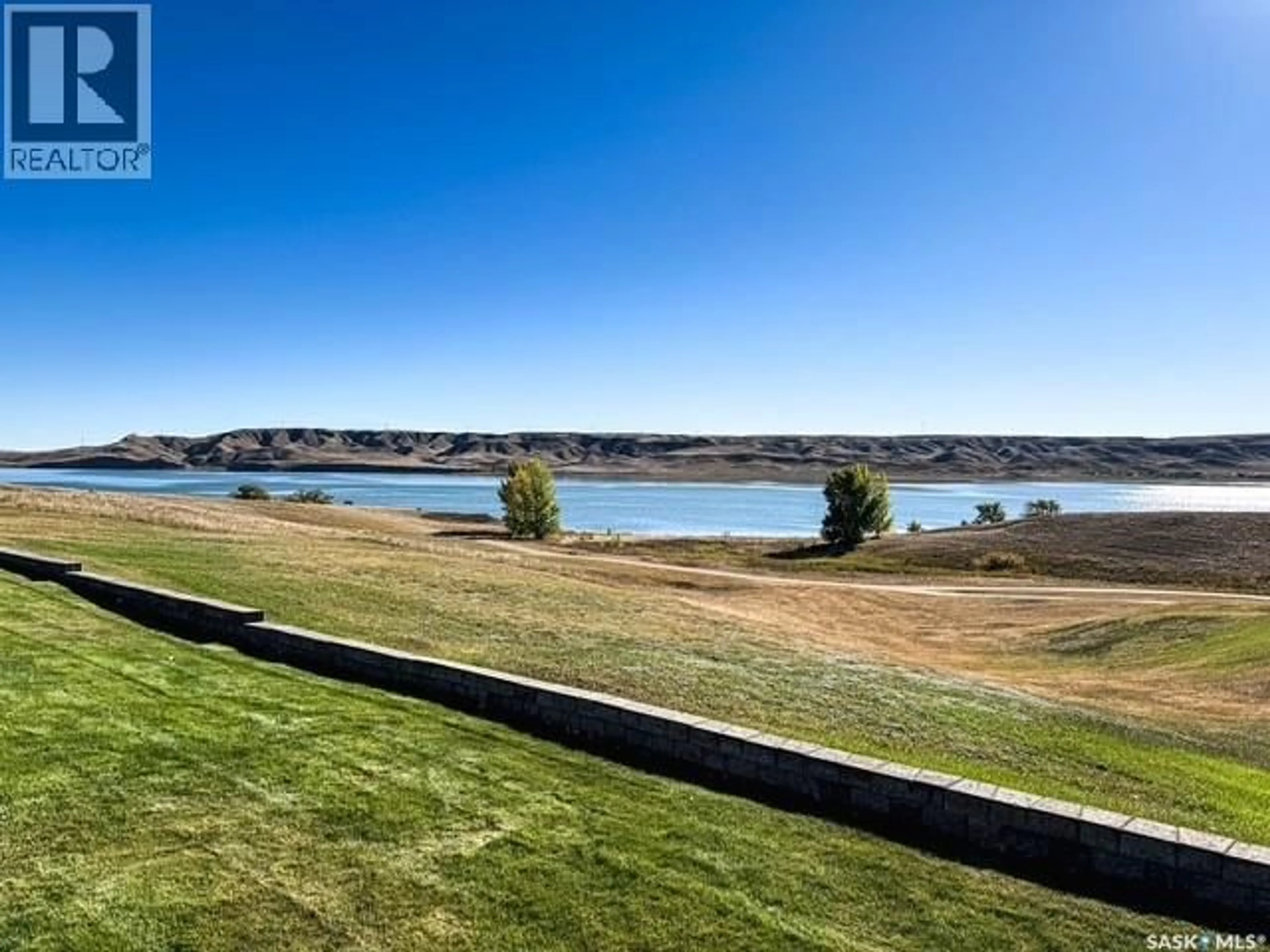 A pic from outside/outdoor area/front of a property/back of a property/a pic from drone, water/lake/river/ocean view for 70 CACTUS DRIVE, Saskatchewan Landing Prov Park Saskatchewan S9H3X5
