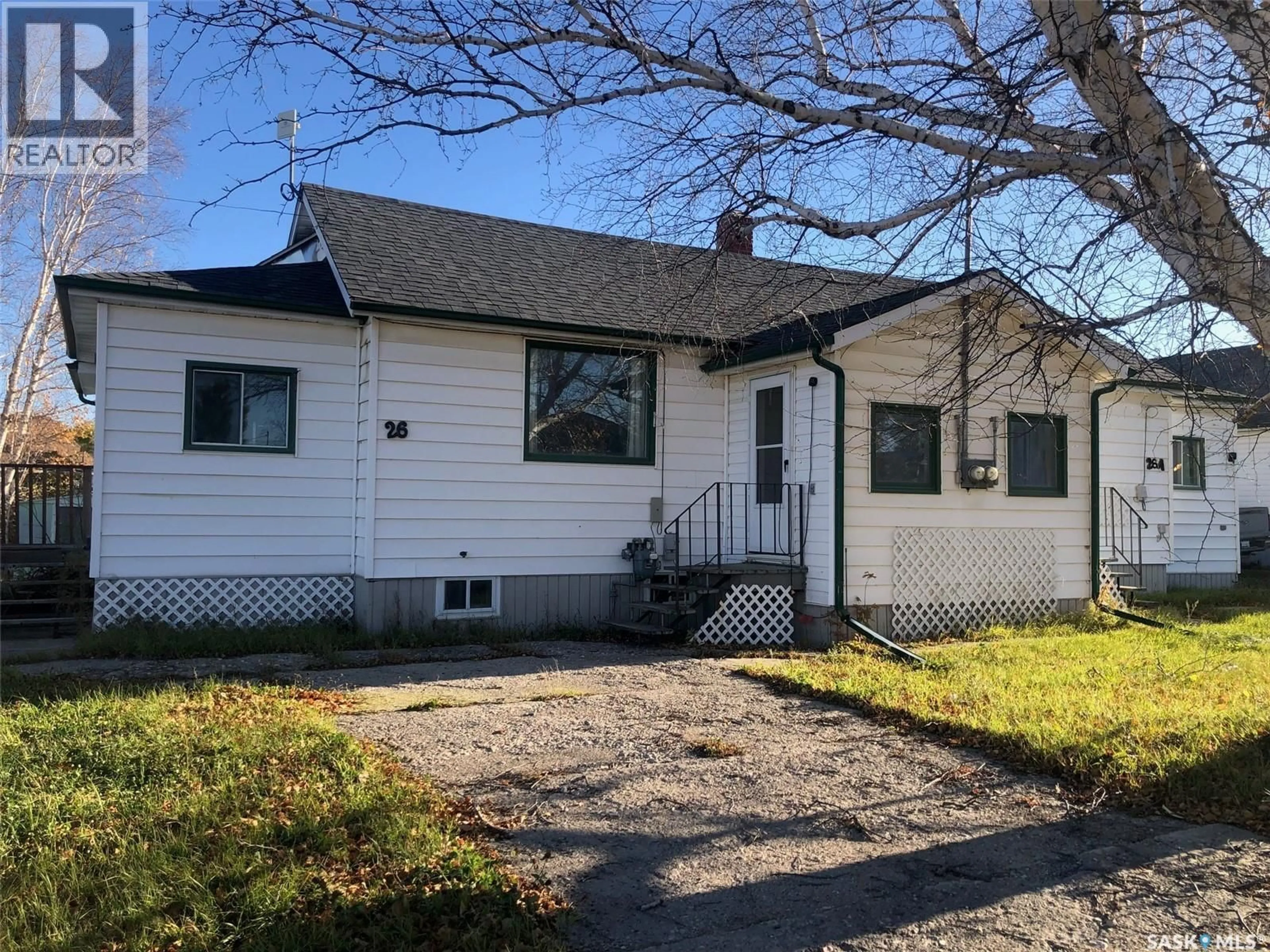 Home with vinyl exterior material, street for 26 2ND AVENUE, Preeceville Saskatchewan S0A3B0