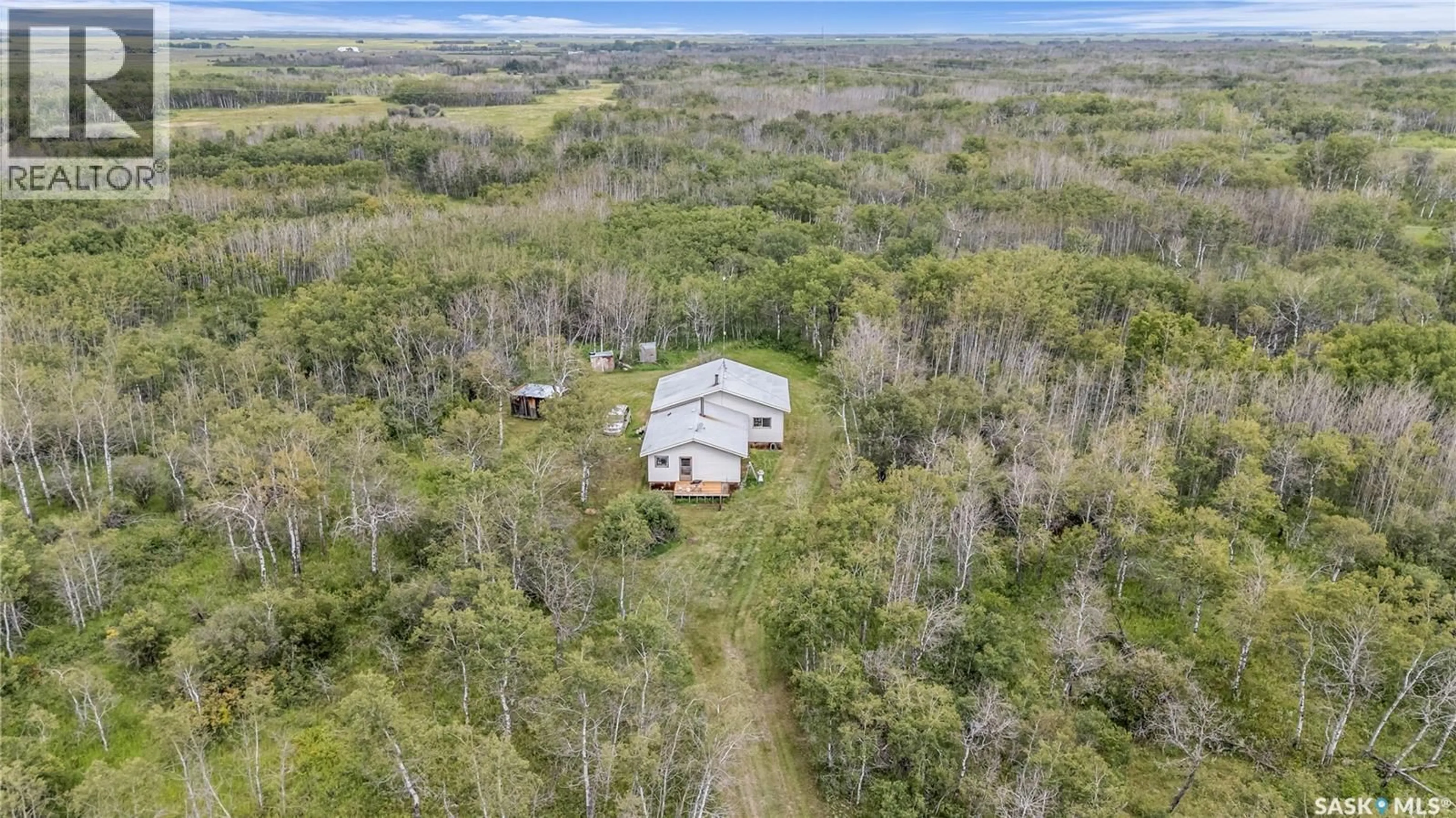 A pic from outside/outdoor area/front of a property/back of a property/a pic from drone, forest/trees view for KONDRA ACREAGE, Corman Park Rm No. 344 Saskatchewan S7K3J5