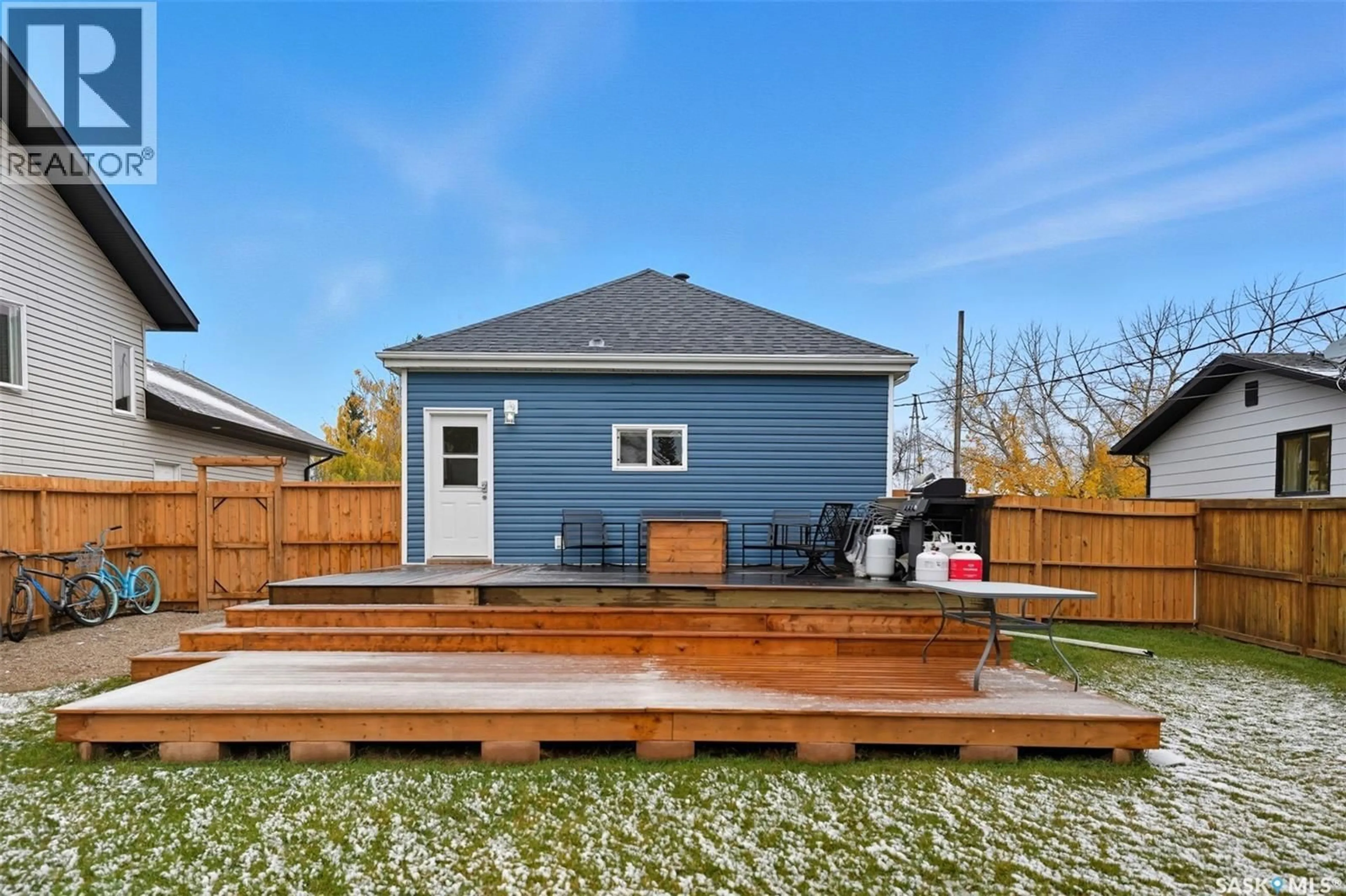 Home with vinyl exterior material, street for 107b JACKSON AVENUE, Aberdeen Saskatchewan S0K0A0
