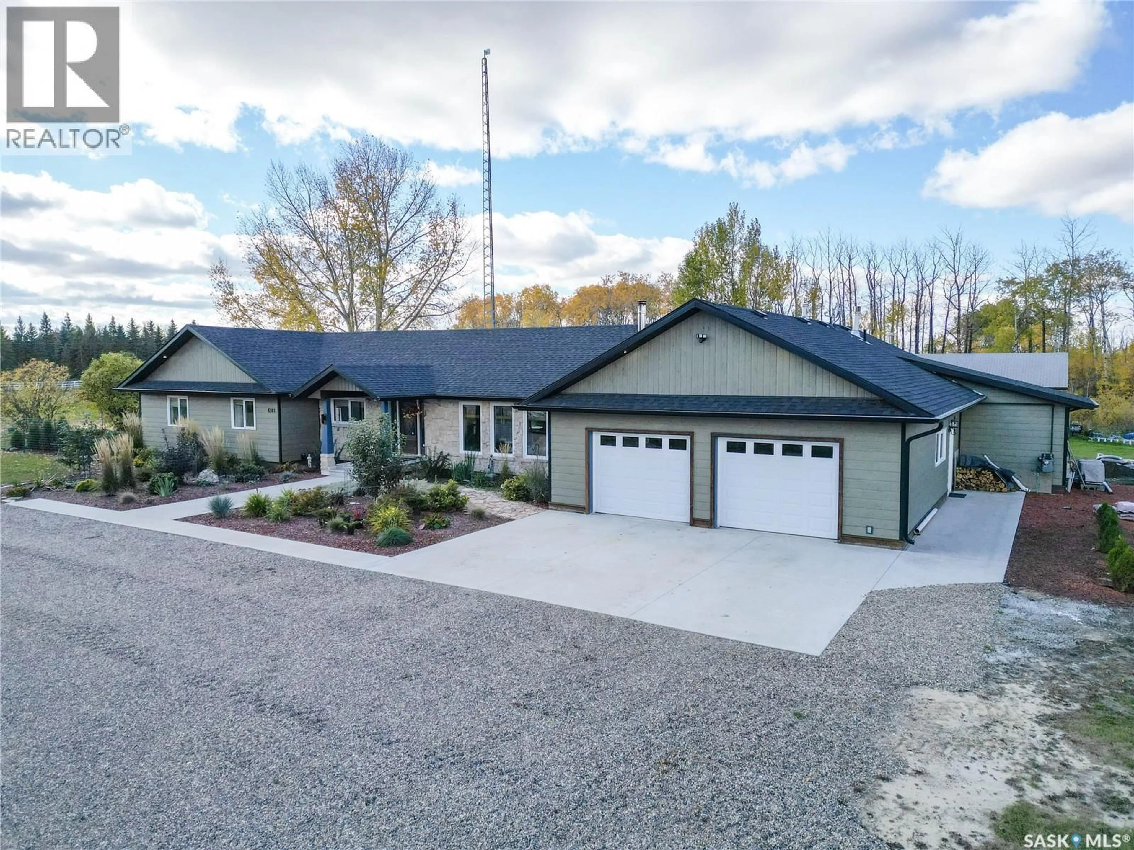 A pic from outside/outdoor area/front of a property/back of a property/a pic from drone, street for 6111 MADDEN PLACE, Buckland Rm No. 491 Saskatchewan S6V5R3