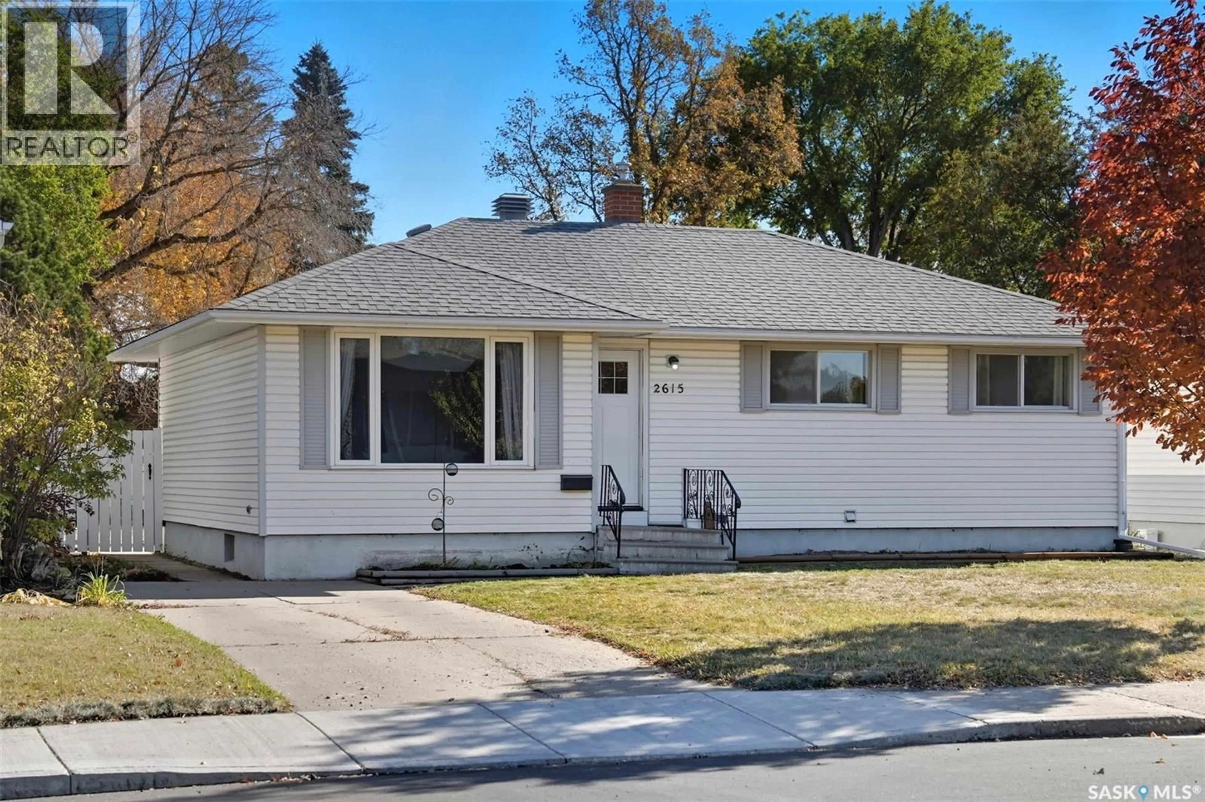 Home with vinyl exterior material, street for 2615 HAULTAIN AVENUE, Saskatoon Saskatchewan S7J1R5