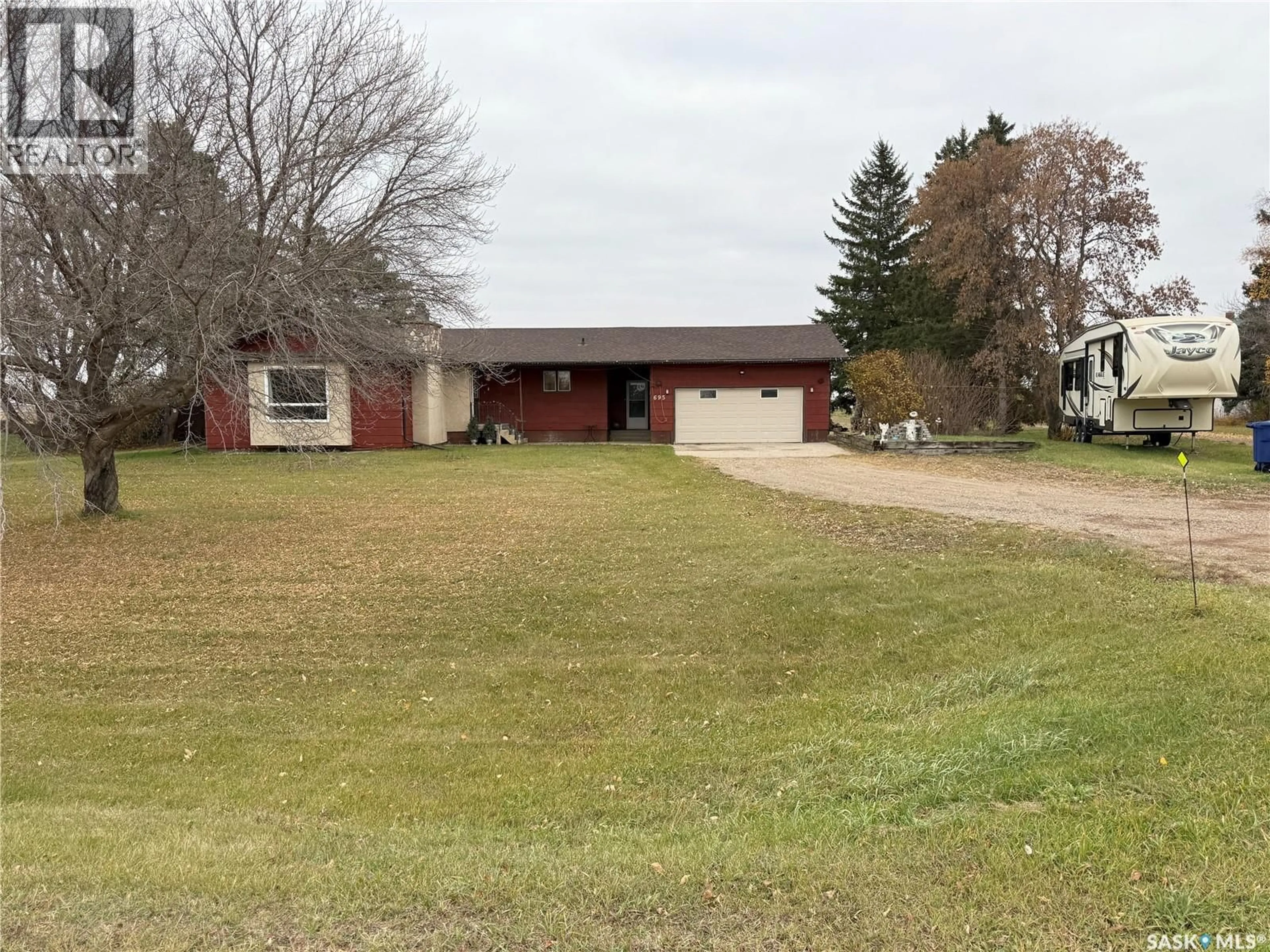 A pic from outside/outdoor area/front of a property/back of a property/a pic from drone, street for 695 ELEVATOR ROAD, Duck Lake Saskatchewan S0K1J0
