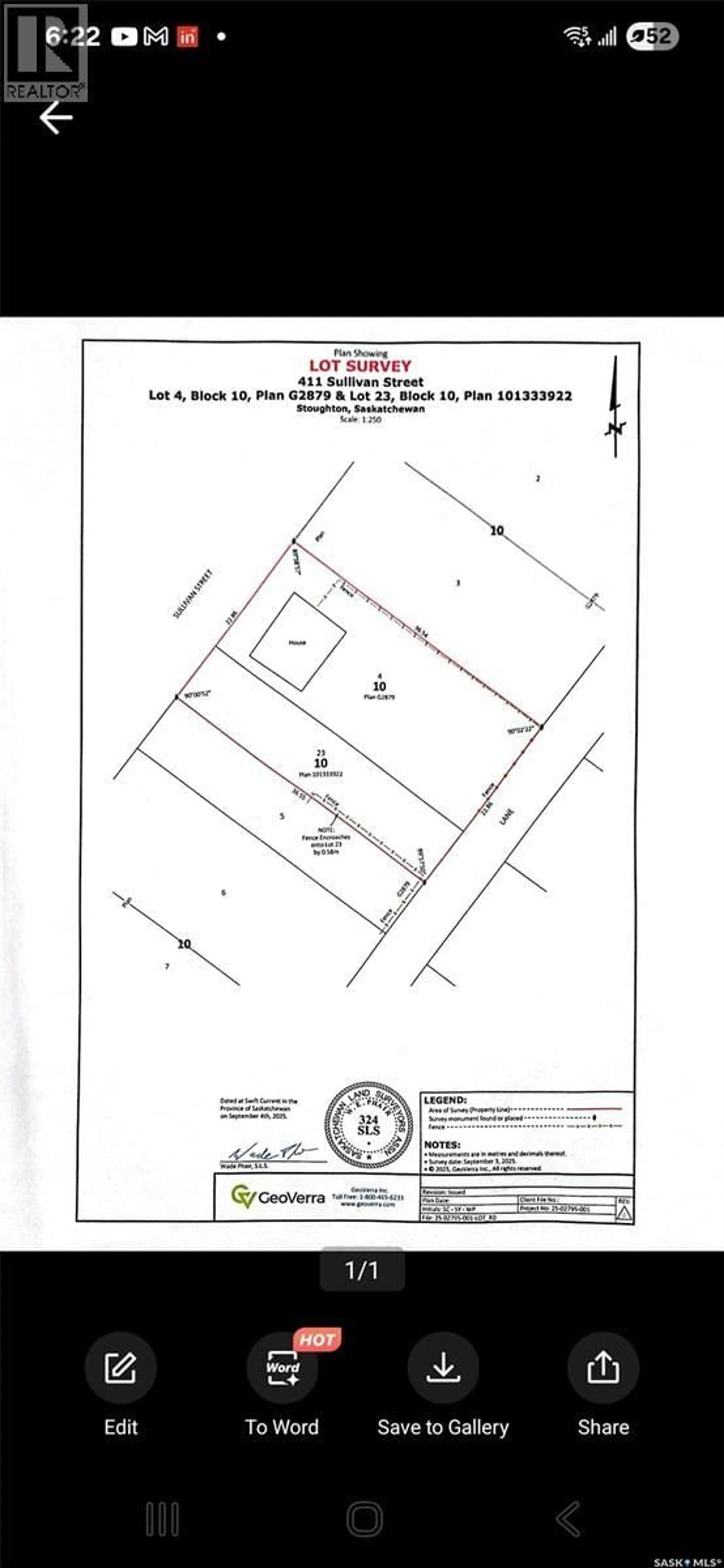 Floor plan for 411 SULLIVAN STREET, Stoughton Saskatchewan S0G4T0