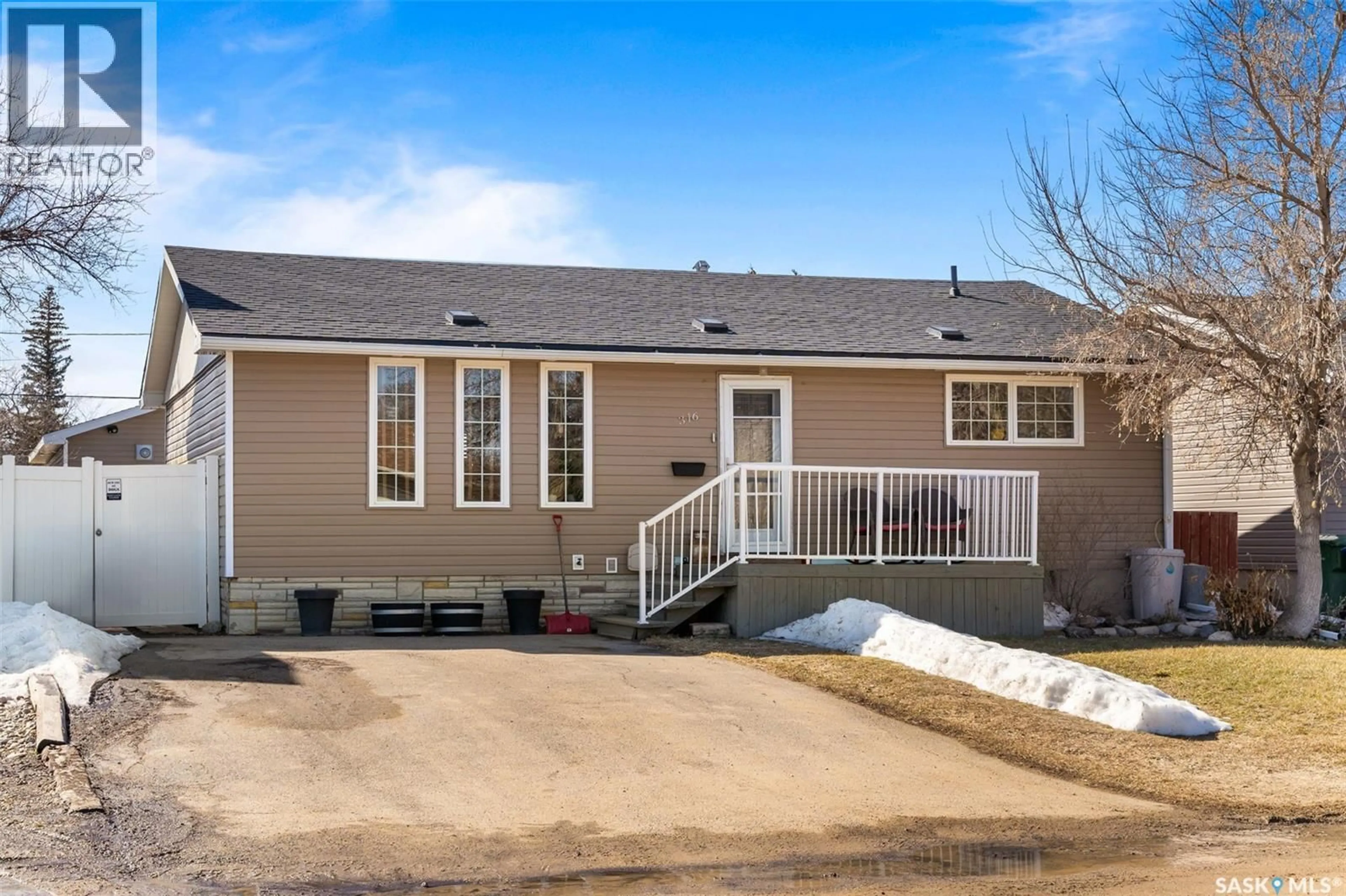 Home with vinyl exterior material, street for 316 ELDER STREET, Pense Saskatchewan S0G3W0