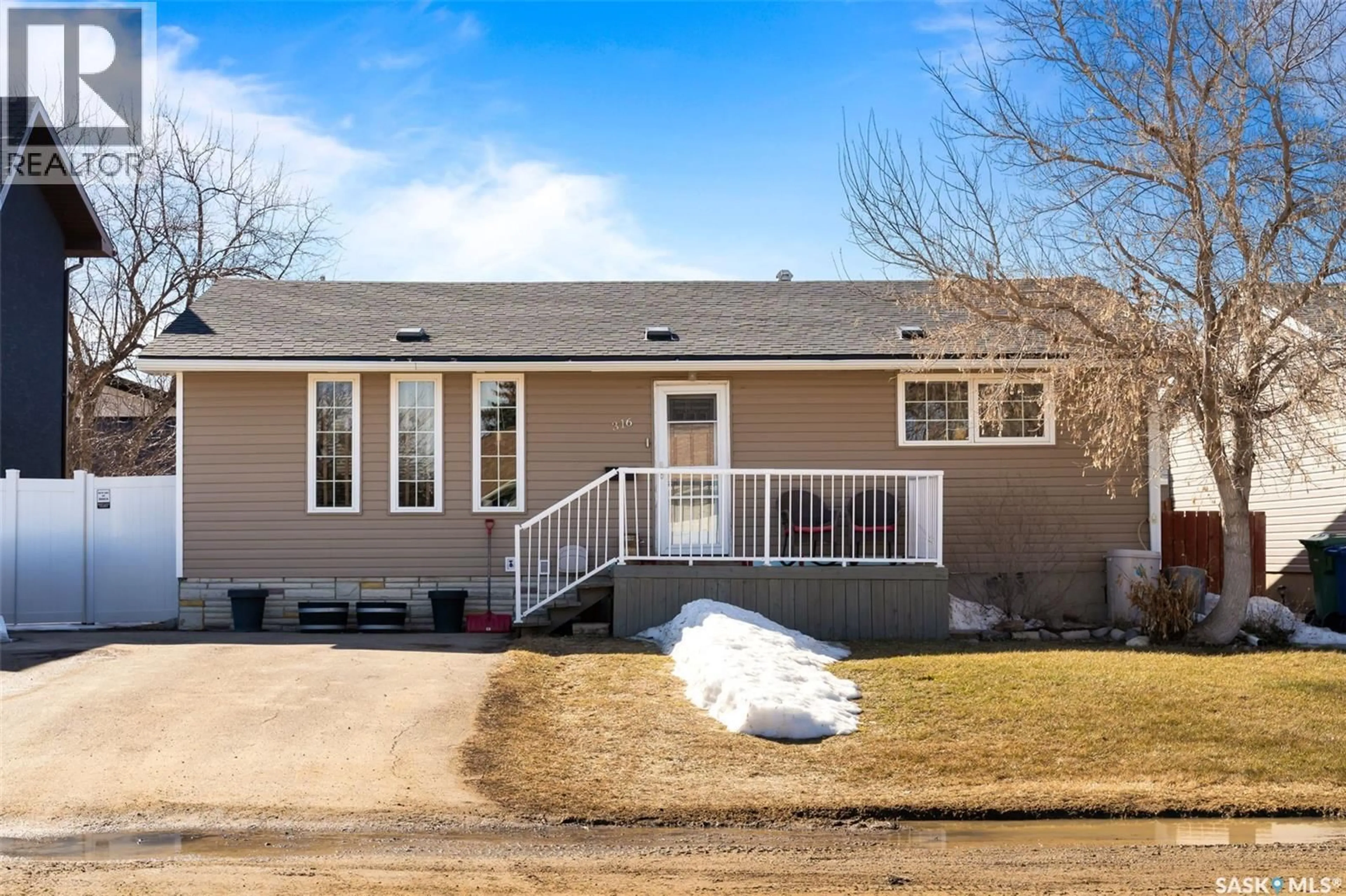 Home with vinyl exterior material, street for 316 ELDER STREET, Pense Saskatchewan S0G3W0