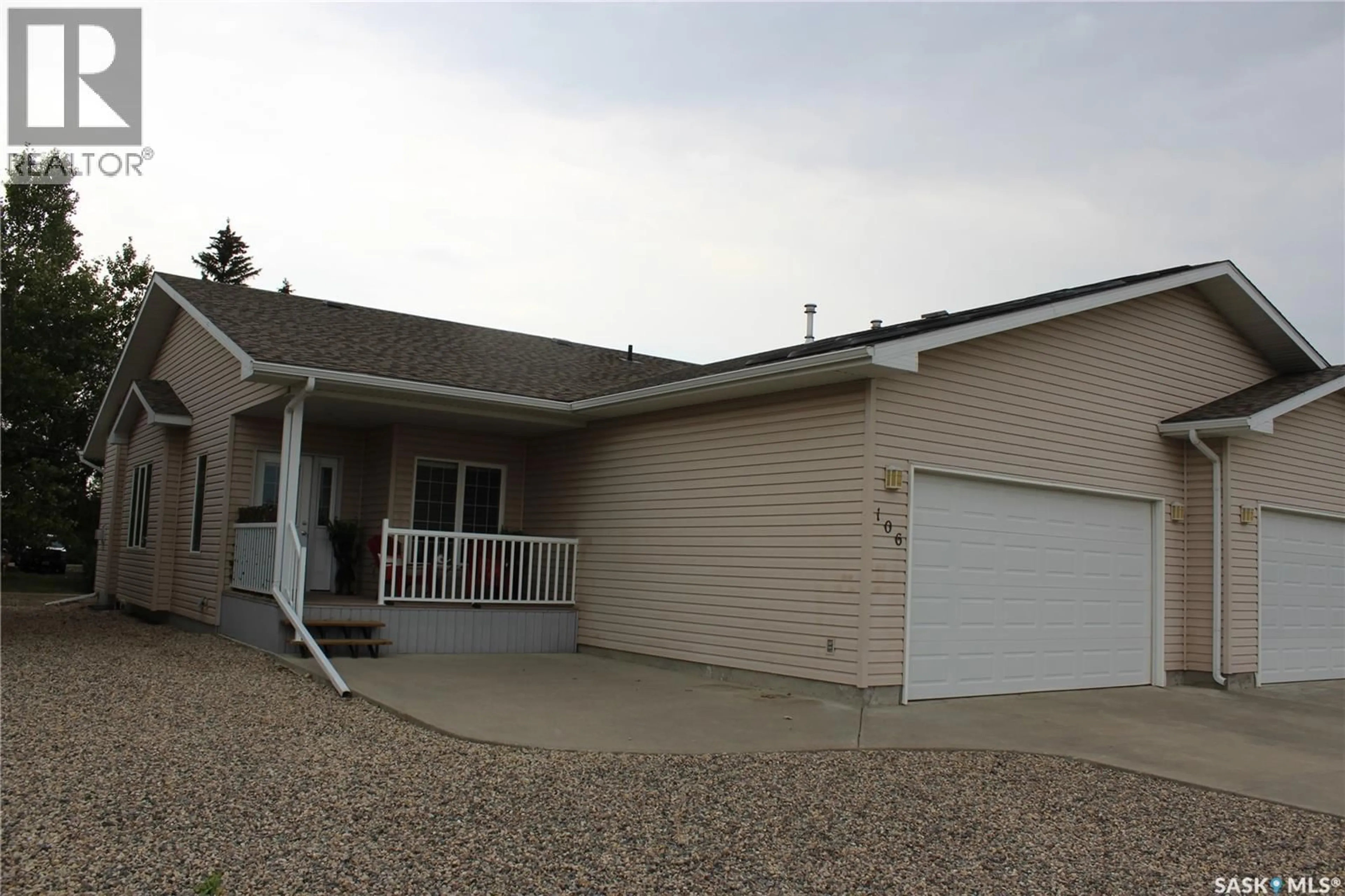 Home with vinyl exterior material, street for 106 ERICKSON STREET, Midale Saskatchewan S0C1S0