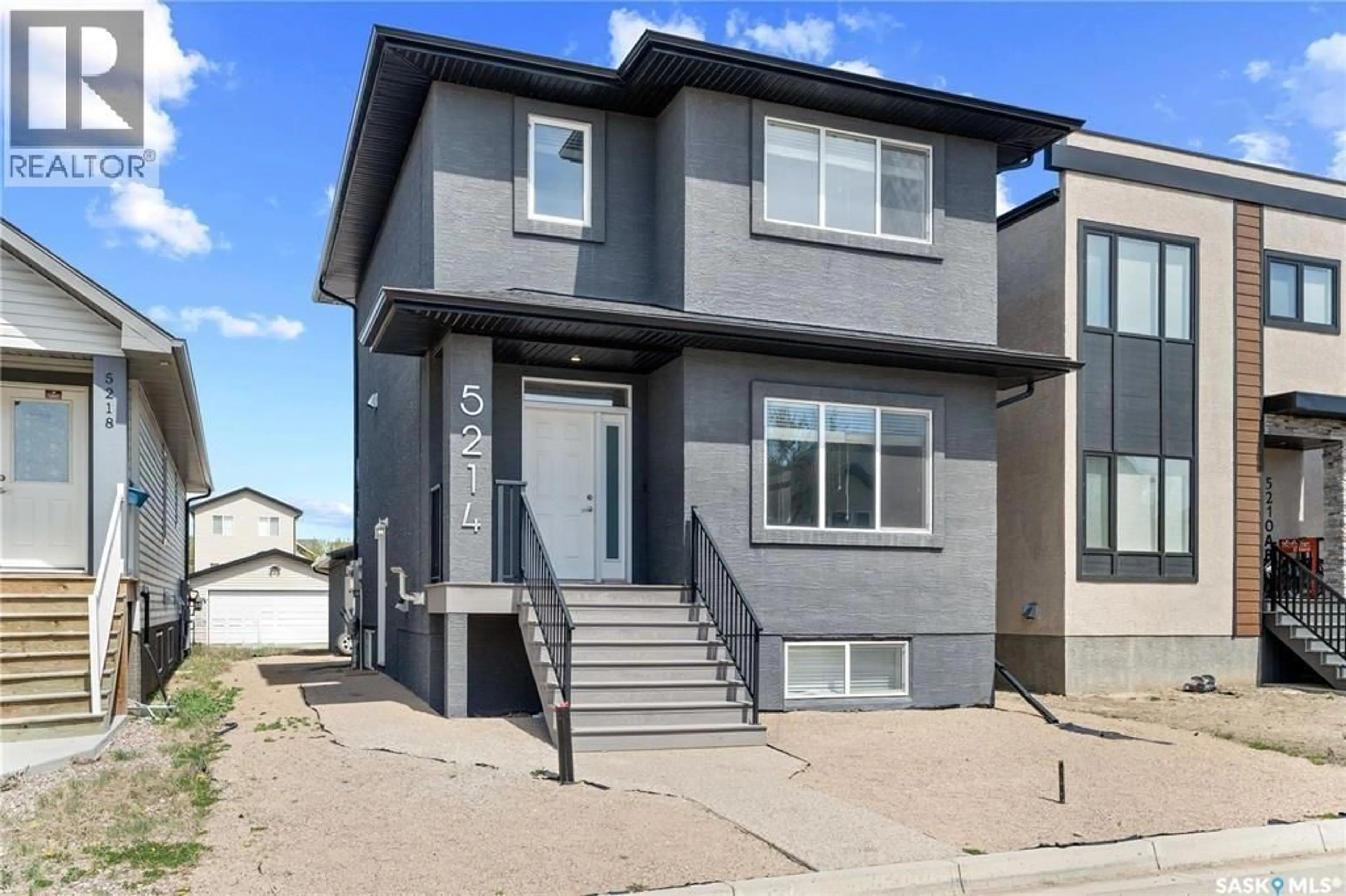 Home with vinyl exterior material, street for 5214 SQUIRES ROAD, Regina Saskatchewan S4W0G8