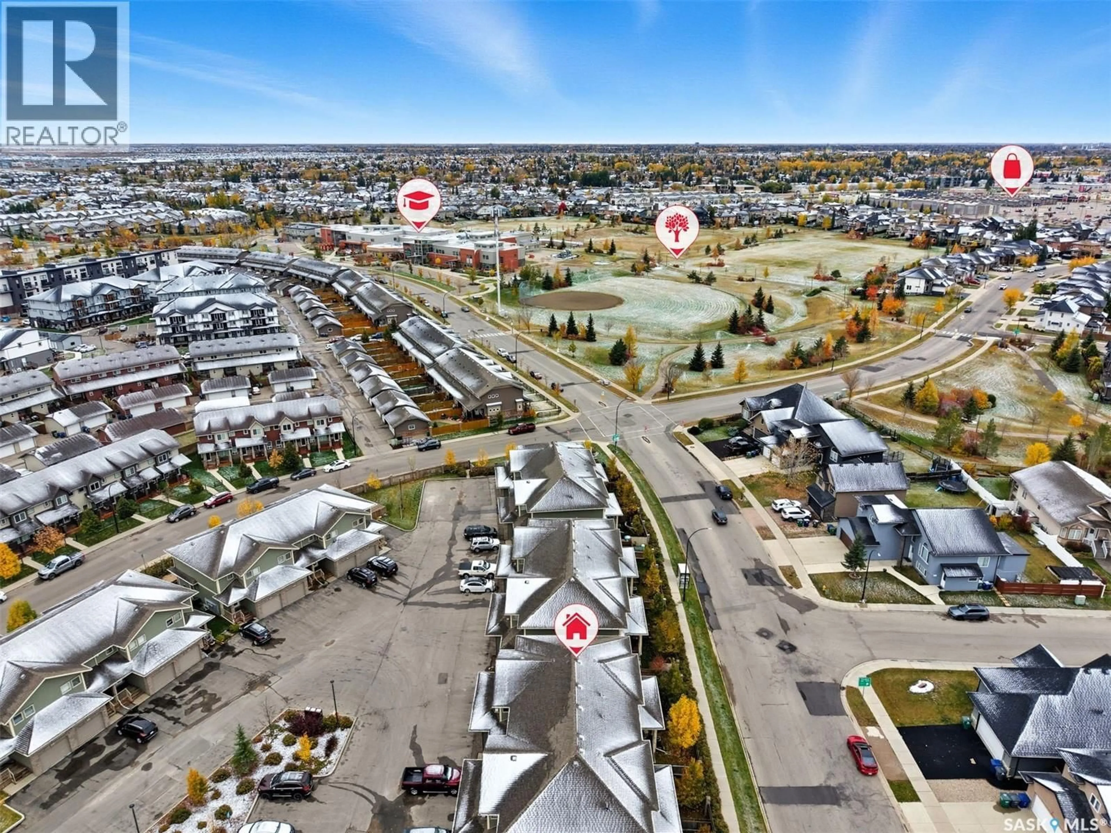 A pic from outside/outdoor area/front of a property/back of a property/a pic from drone, city buildings view from balcony for 141 115 SHEPHERD CRESCENT, Saskatoon Saskatchewan S7W0P8
