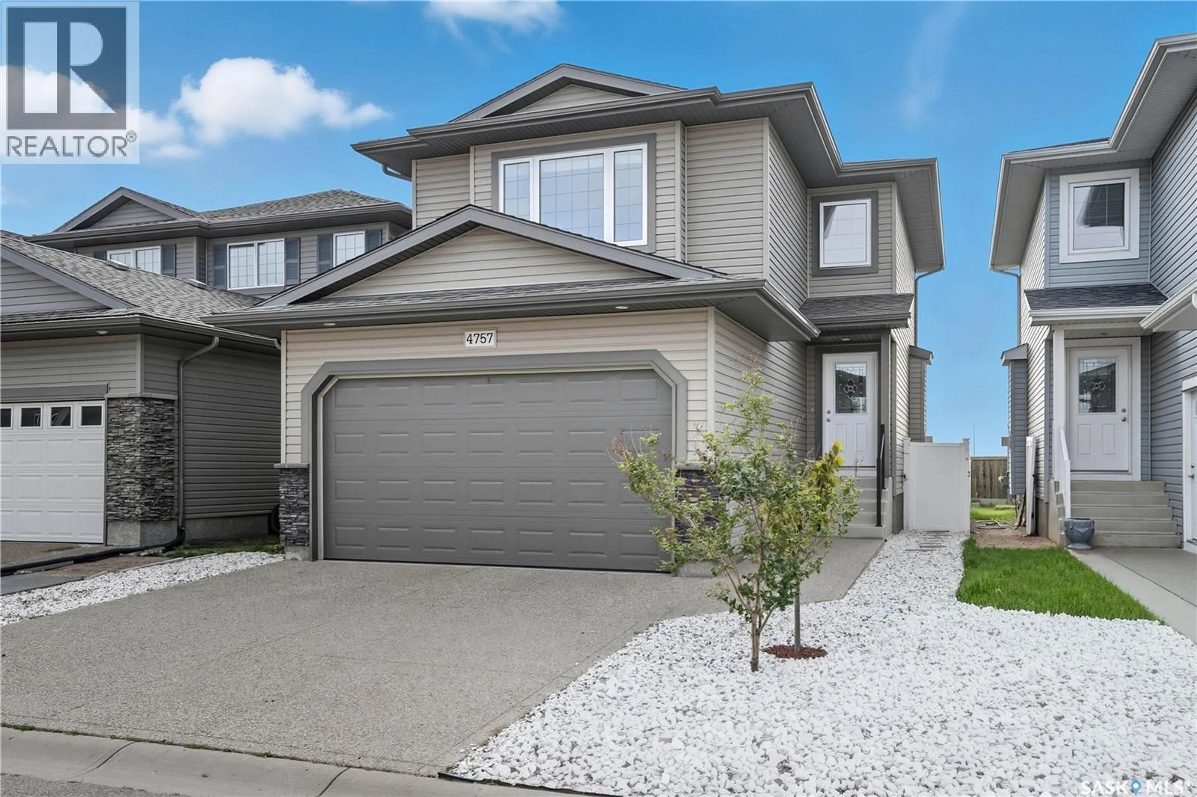 Home with vinyl exterior material, street for 4757 PADWICK AVENUE, Regina Saskatchewan S4W0C4