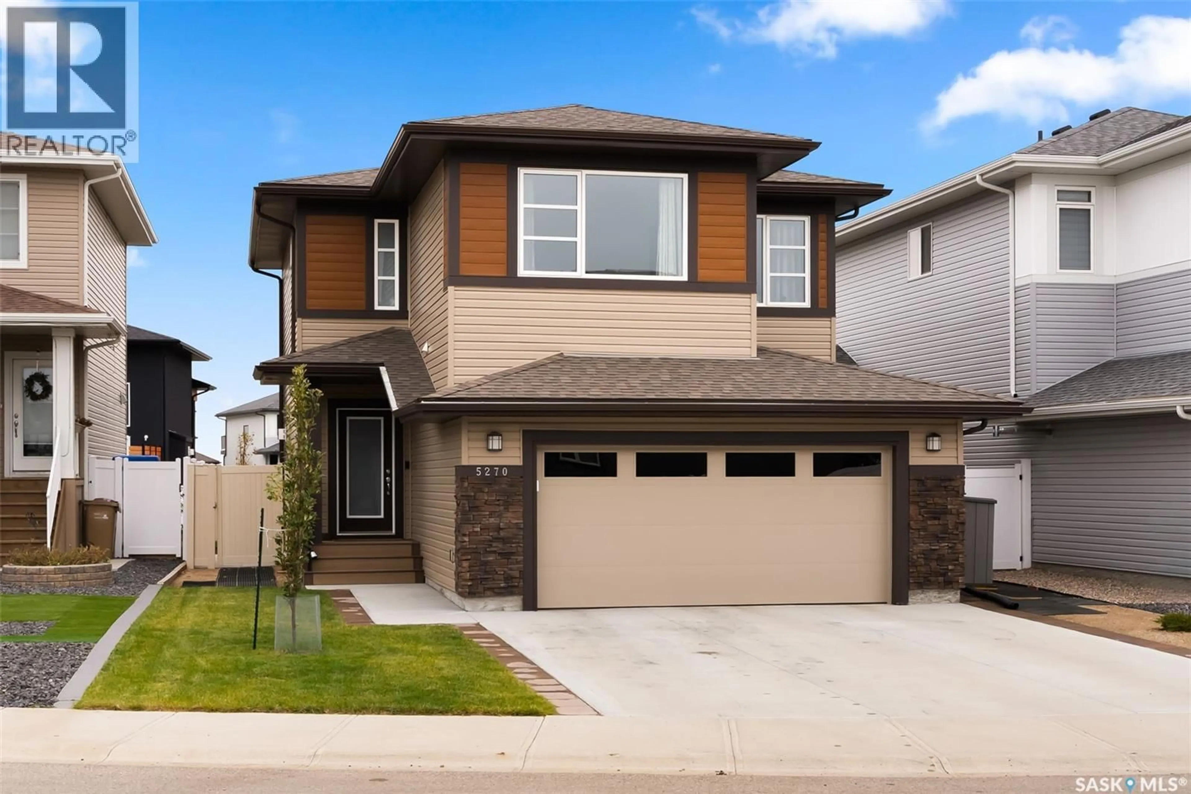 Home with vinyl exterior material, street for 5270 GREEN CRESCENT, Regina Saskatchewan S4V3T1