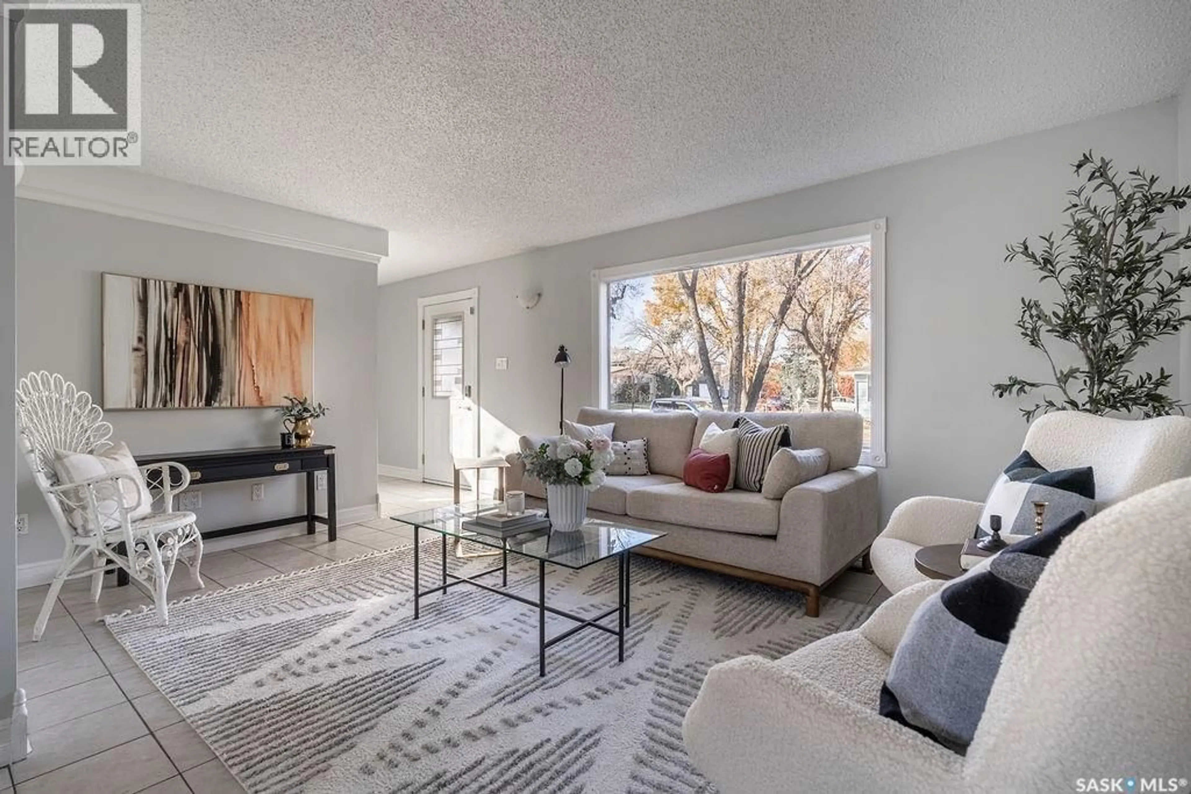 Living room with furniture, carpet floor for 1129 OXFORD STREET, Saskatoon Saskatchewan S7K4S0