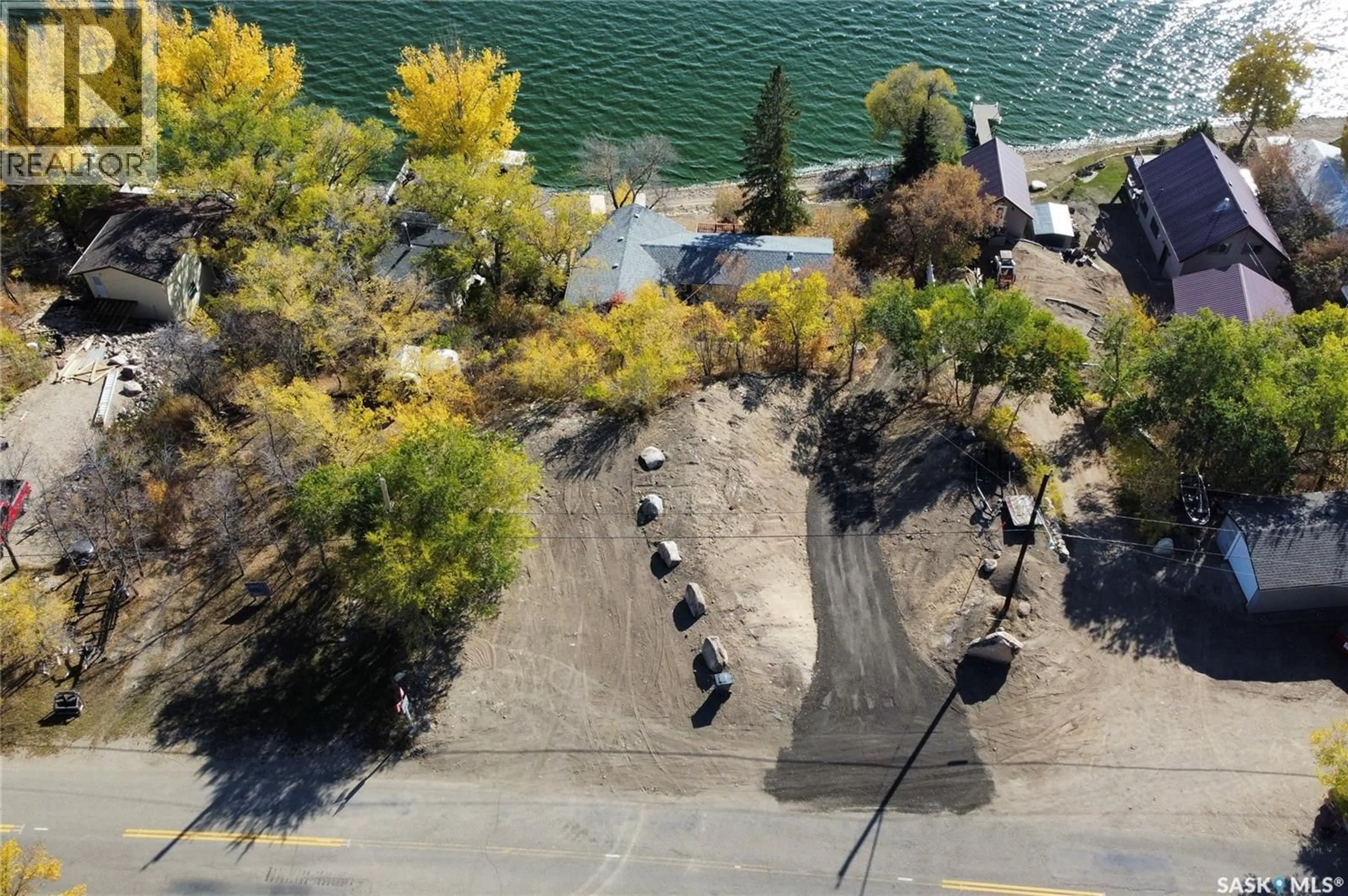 A pic from outside/outdoor area/front of a property/back of a property/a pic from drone, water/lake/river/ocean view for 446 PASQUA LAKE ROAD, North Qu'Appelle Rm No. 187 Saskatchewan S0G1S0