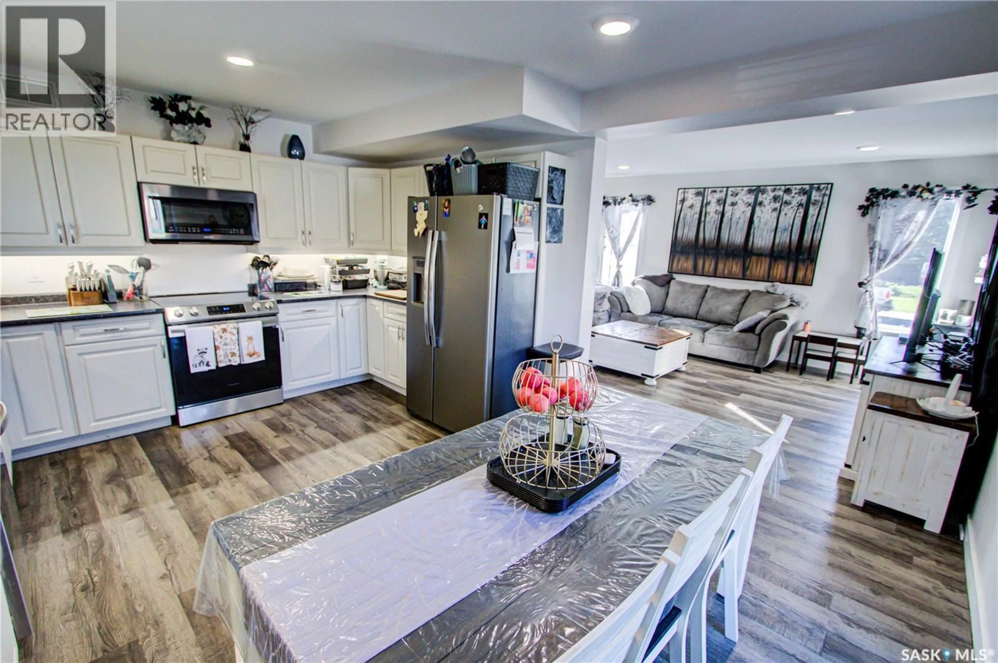 Open concept kitchen, ceramic/tile floor for 1403 MAIN STREET, Melfort Saskatchewan S0E1A0