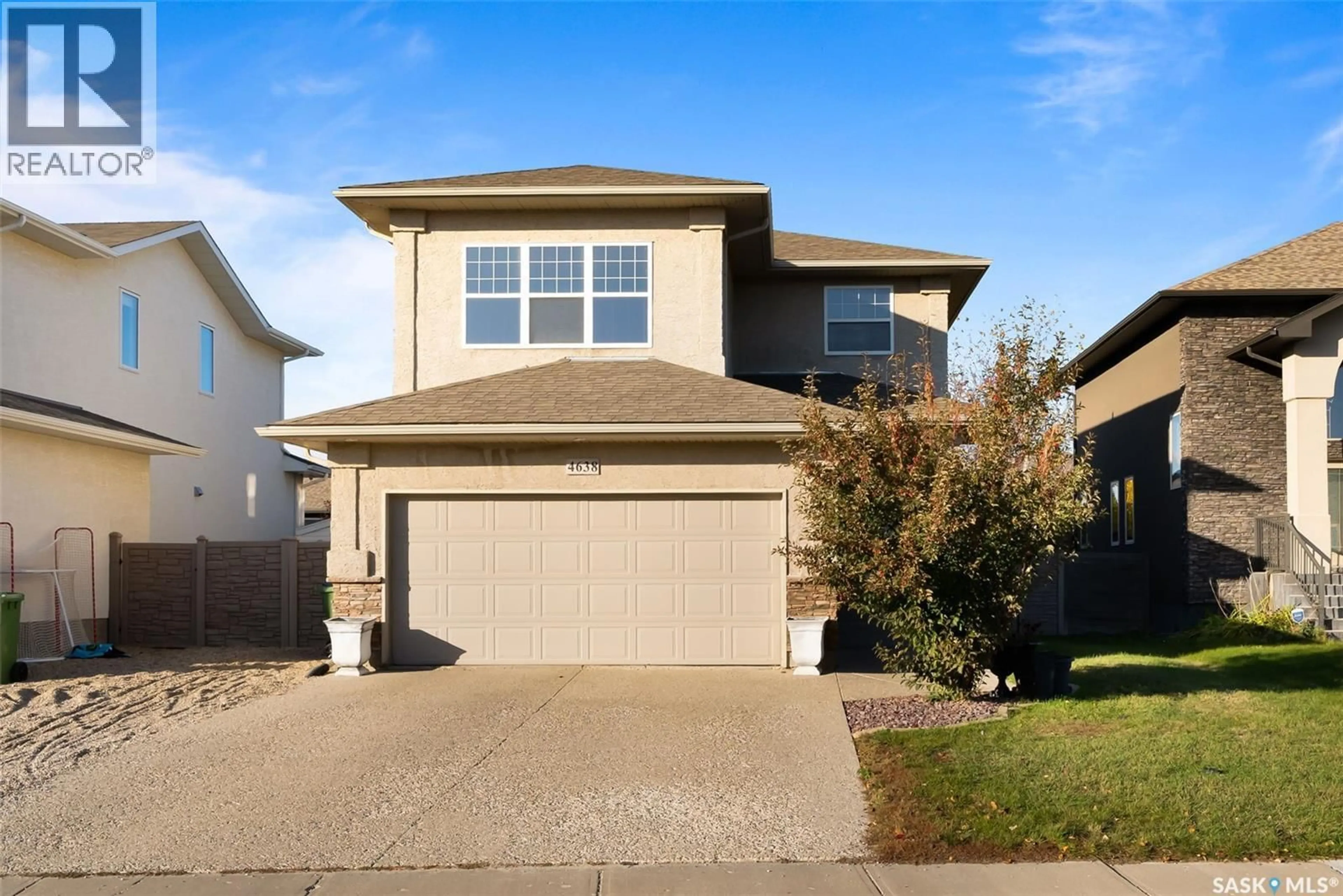 Home with vinyl exterior material, street for 4638 HAMES CRESCENT, Regina Saskatchewan S0G4G0