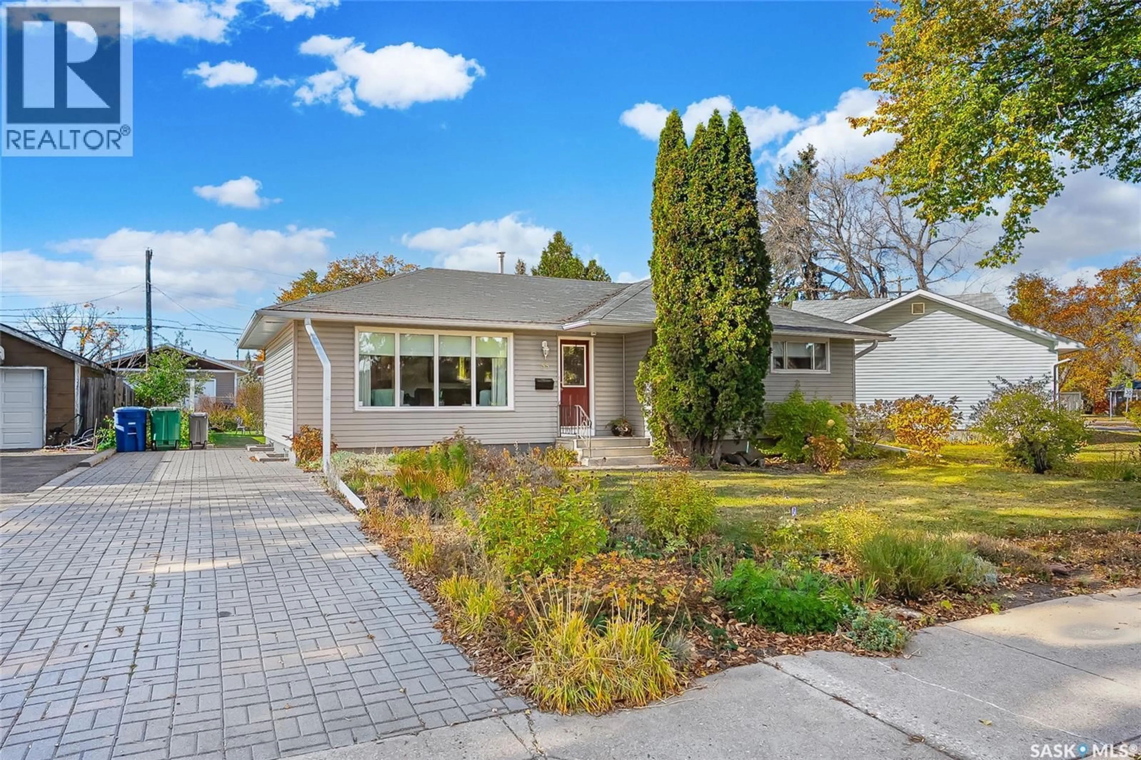 Home with vinyl exterior material, street for 55 MCASKILL CRESCENT, Saskatoon Saskatchewan S7J3K1