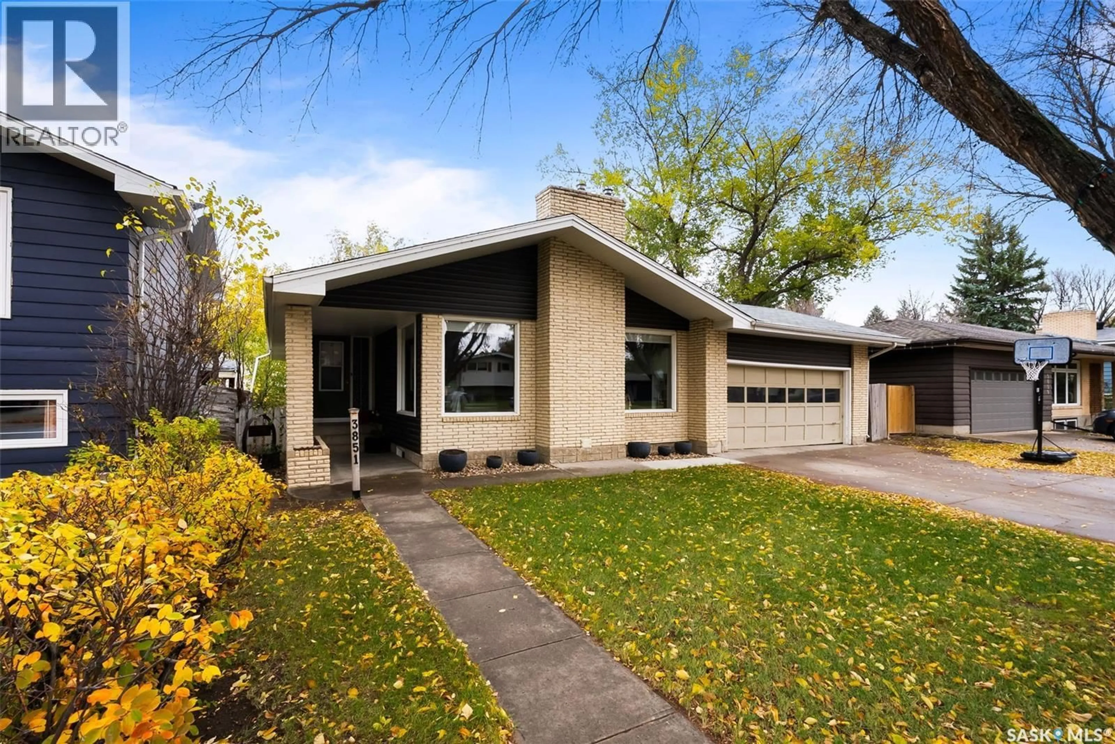 Home with brick exterior material, street for 3851 MONTAGUE STREET, Regina Saskatchewan S4S3J6