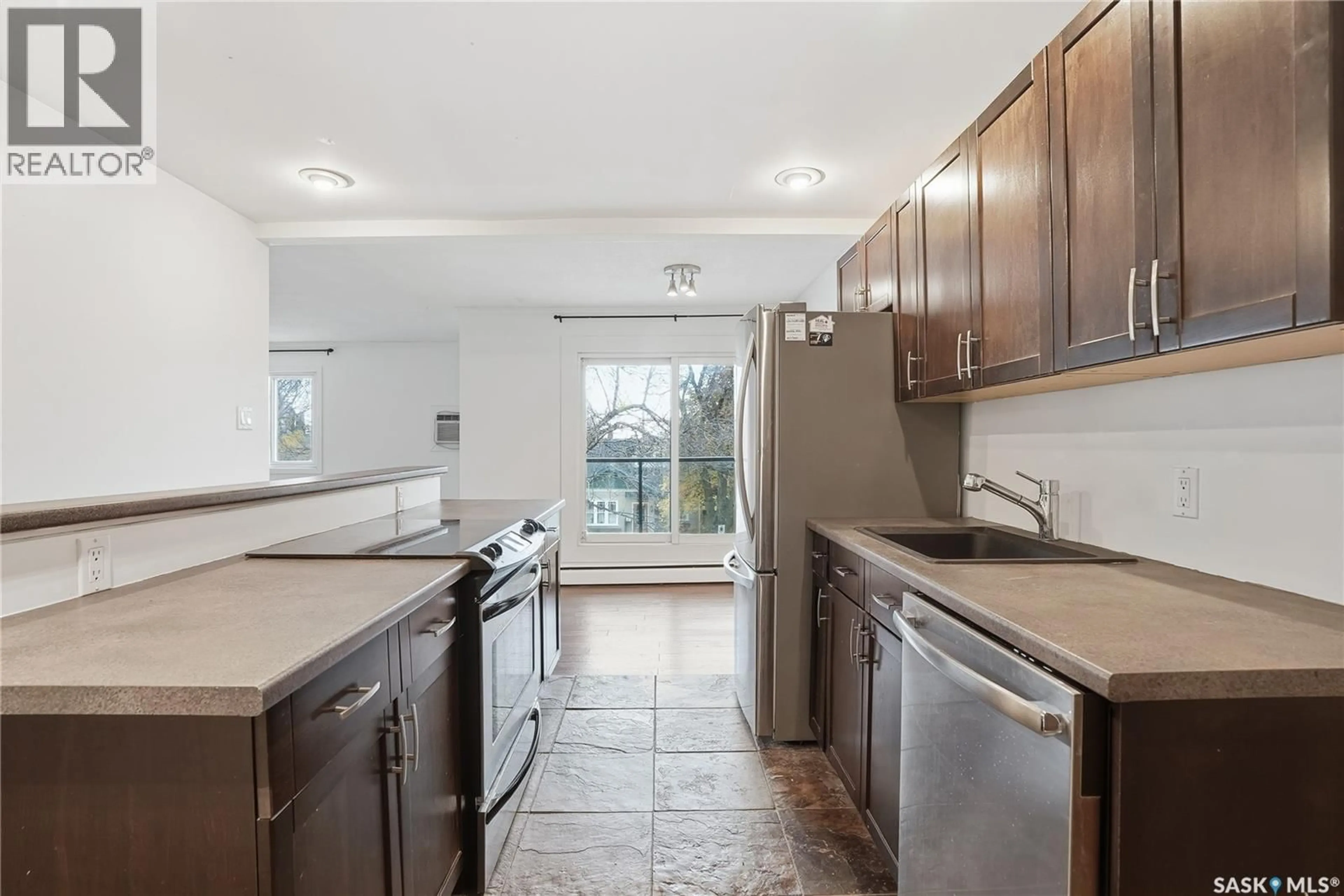 Standard kitchen, ceramic/tile floor for N - 13 833 B AVENUE, Saskatoon Saskatchewan S7L1E5