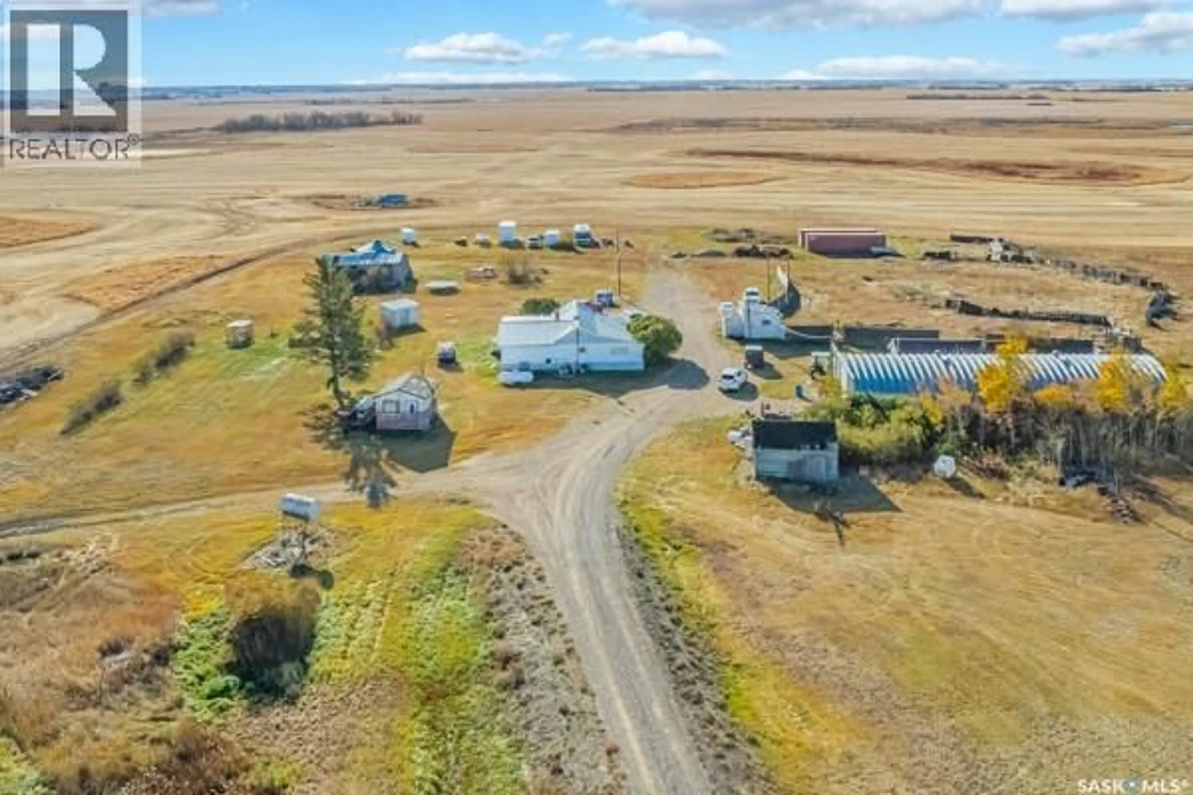A pic from outside/outdoor area/front of a property/back of a property/a pic from drone, street for MCCORMICK ACREAGE, Corman Park Rm No. 344 Saskatchewan S7K3J5