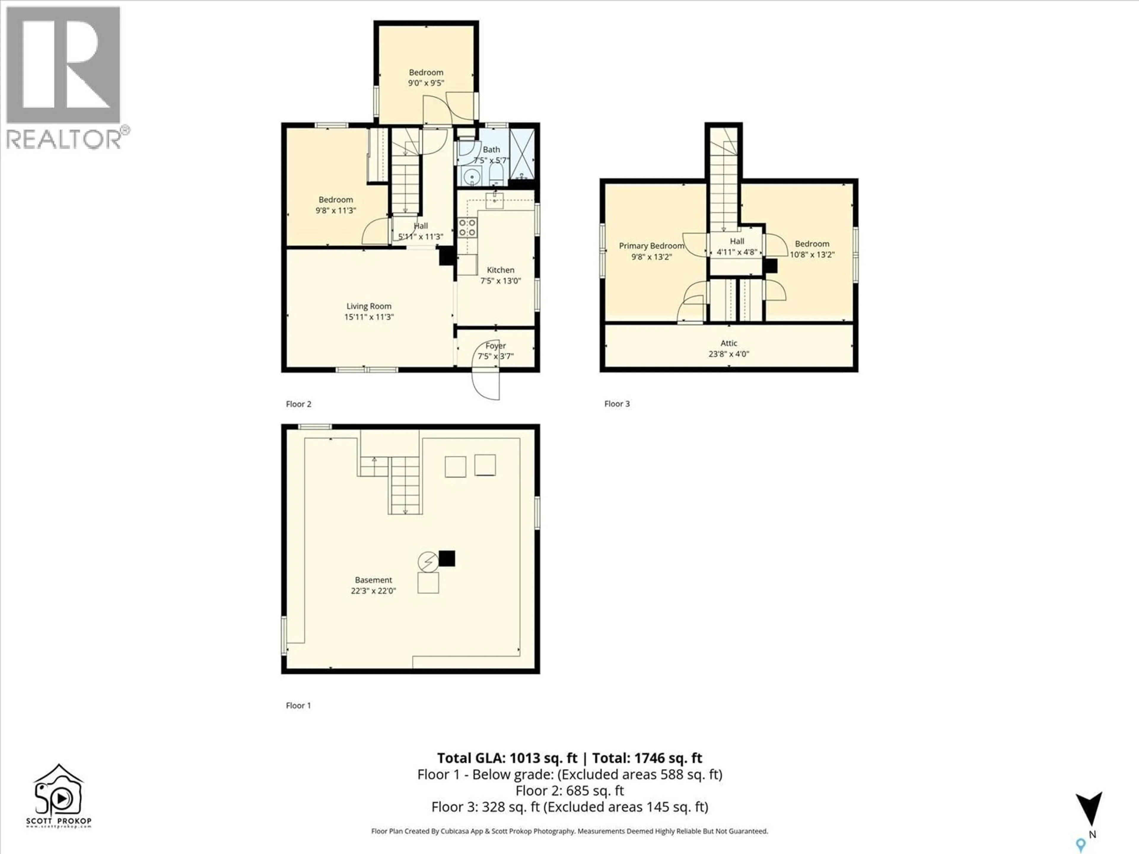 Floor plan for 122 WILLOW STREET, Saskatoon Saskatchewan S7J0C2