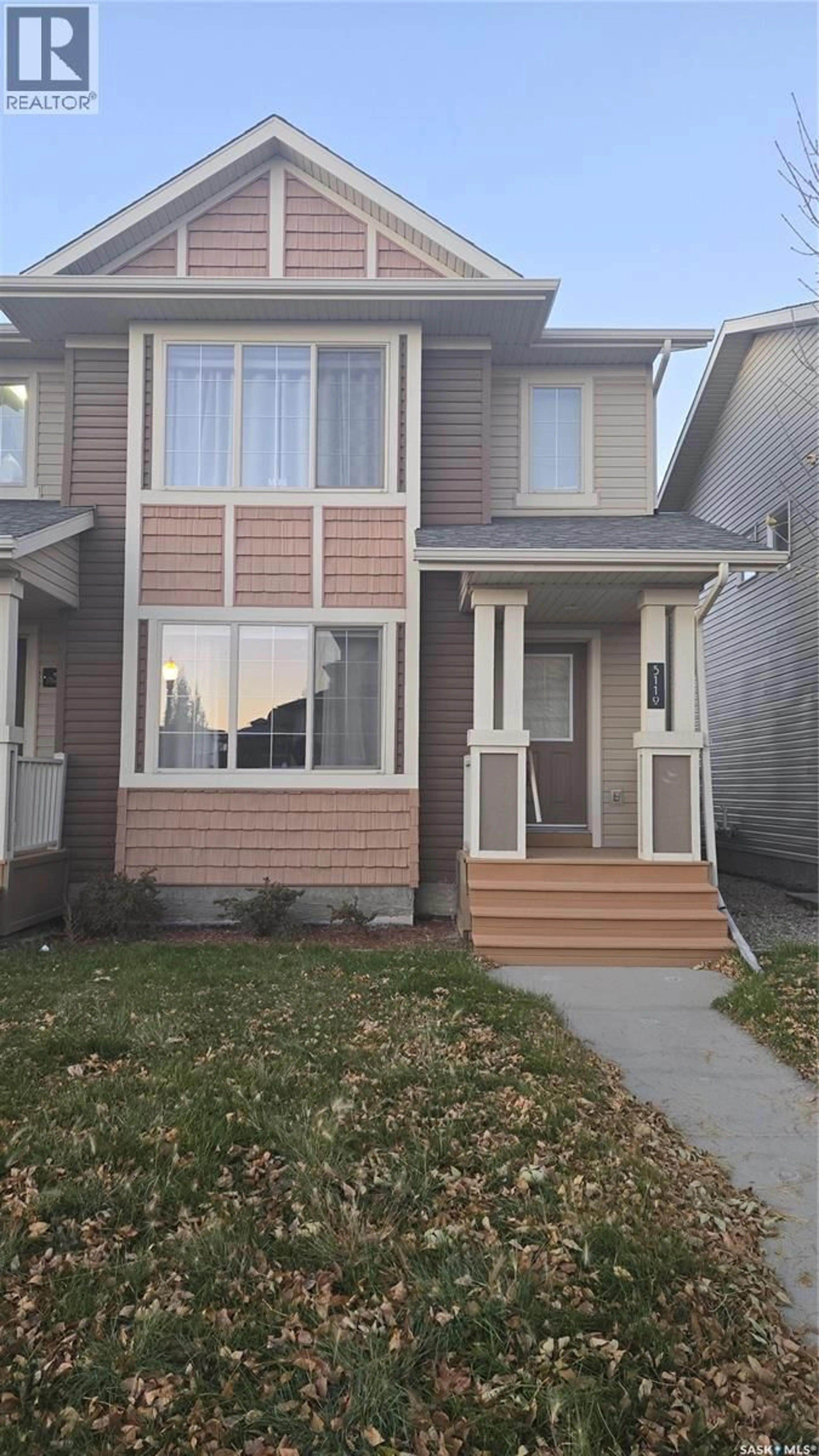 Home with vinyl exterior material, street for 5110 MITCHINSON WAY, Regina Saskatchewan S4W0J9
