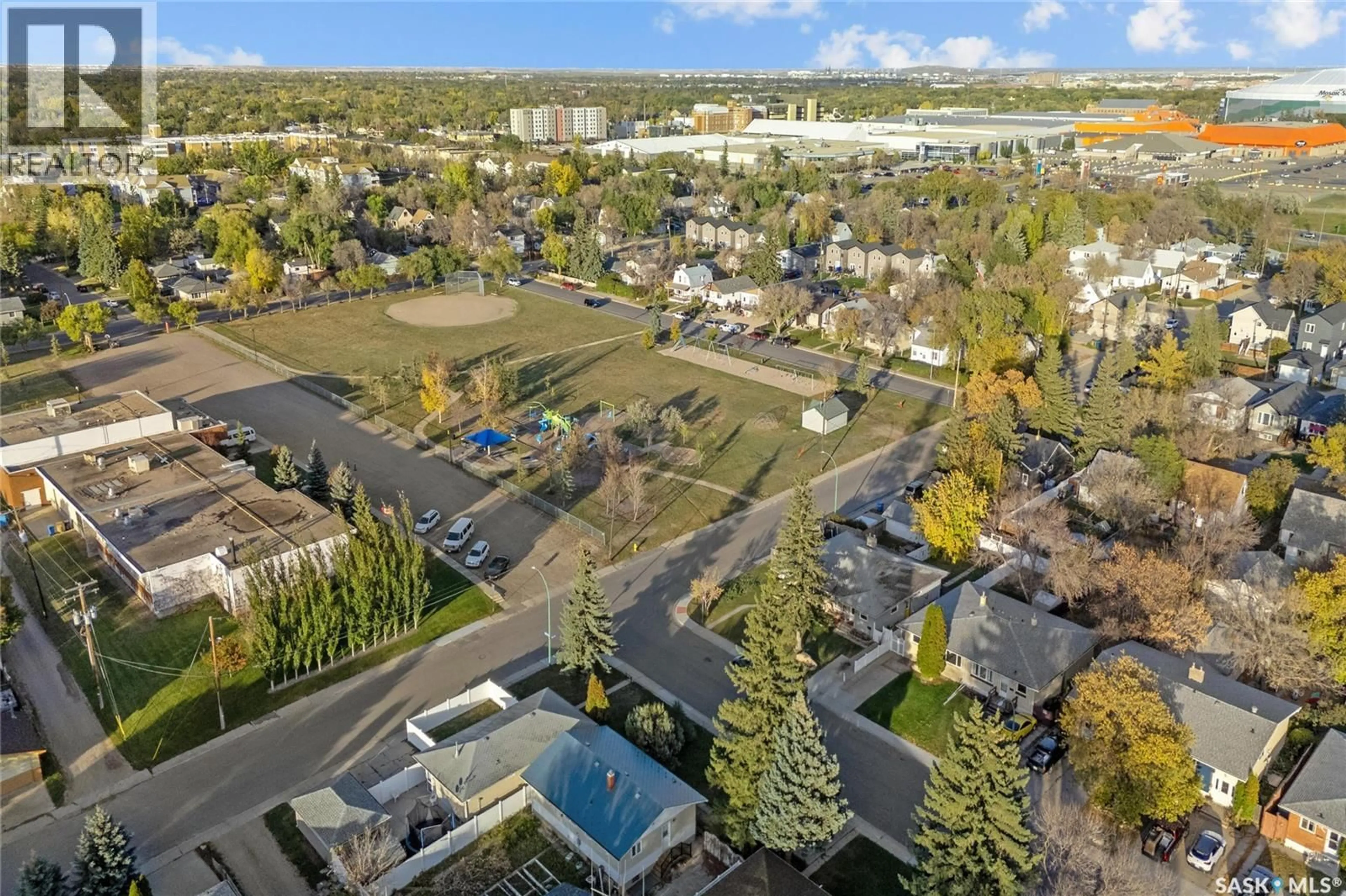 A pic from outside/outdoor area/front of a property/back of a property/a pic from drone, unknown for 1909 ARTHUR STREET, Regina Saskatchewan S4T4W6