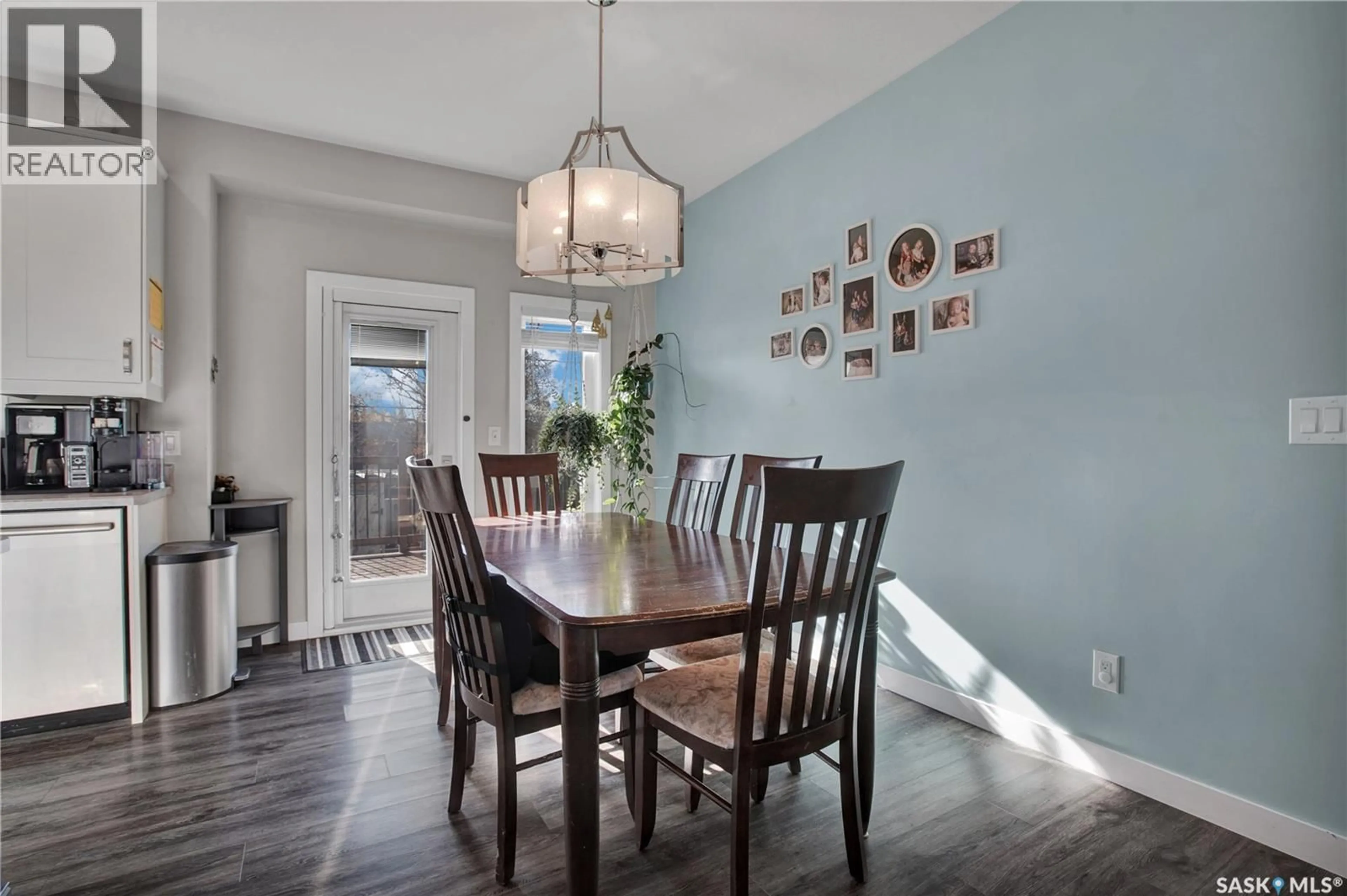 Dining room, wood/laminate floor for 214 4TH STREET, Hague Saskatchewan S0K1X0