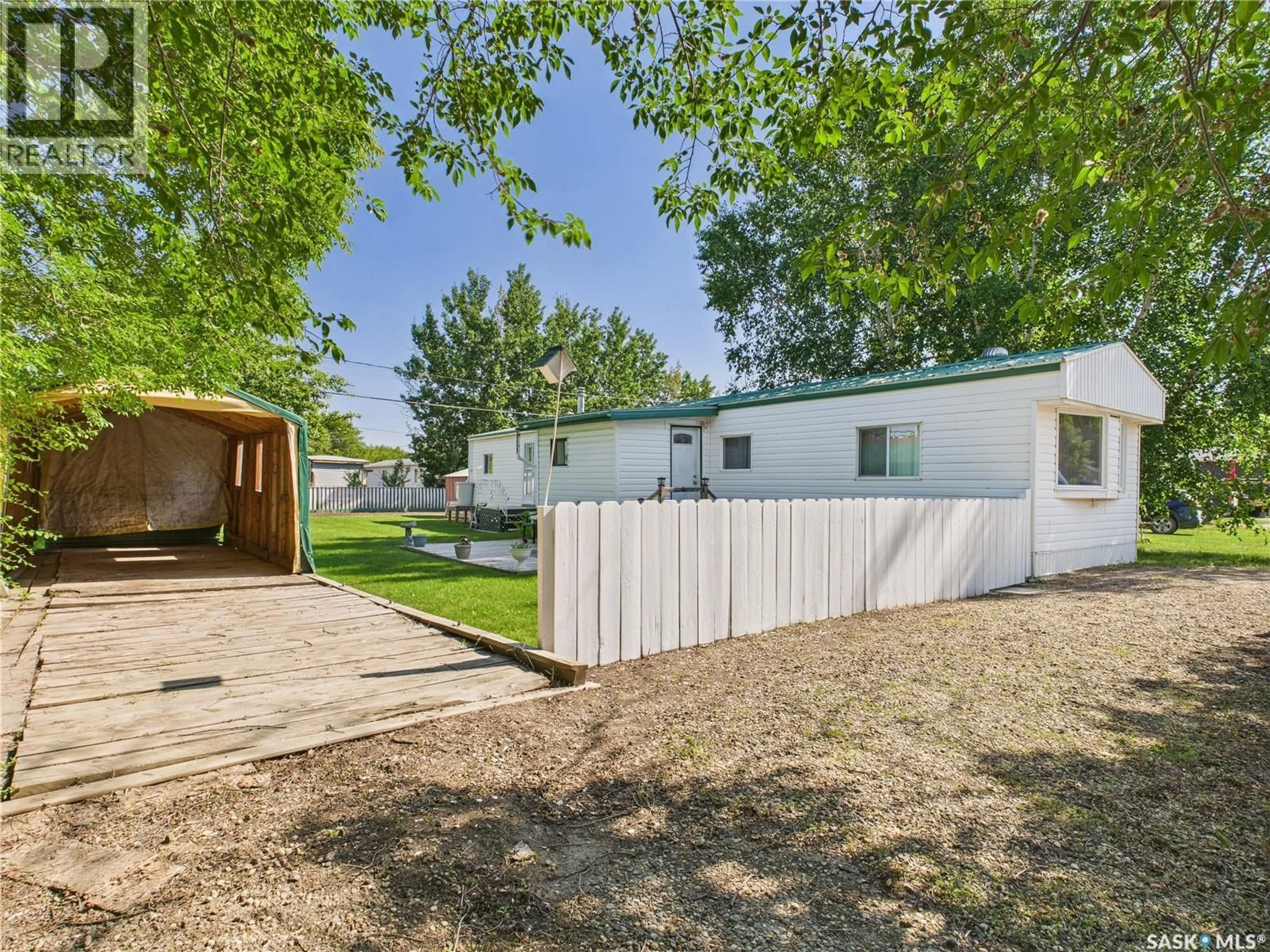 A pic from outside/outdoor area/front of a property/back of a property/a pic from drone, street for 43 EASTVIEW TRAILER COURT, Prince Albert Saskatchewan S6V5P9