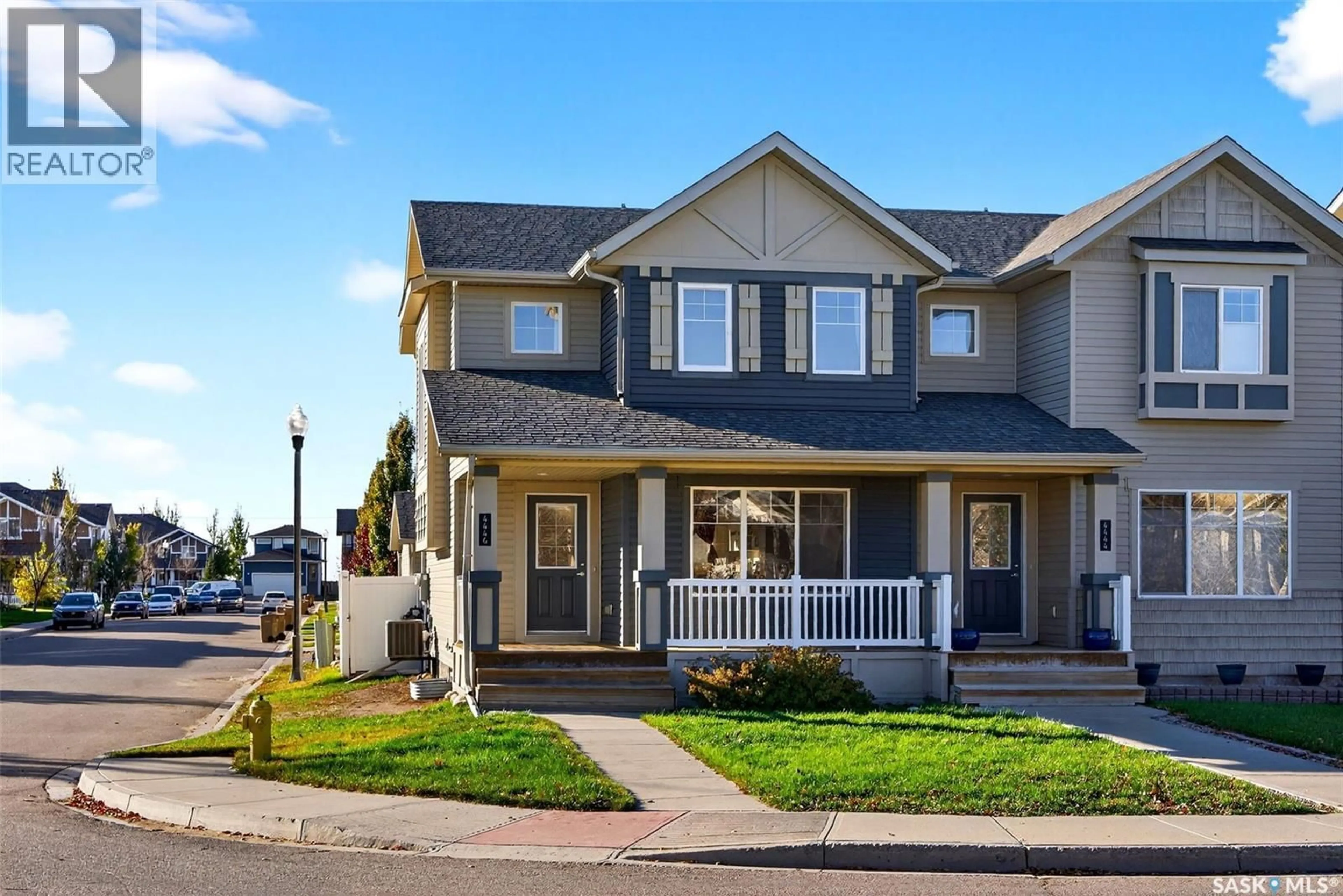 Home with vinyl exterior material, street for 4446 JAMES HILL ROAD, Regina Saskatchewan S4W0M5