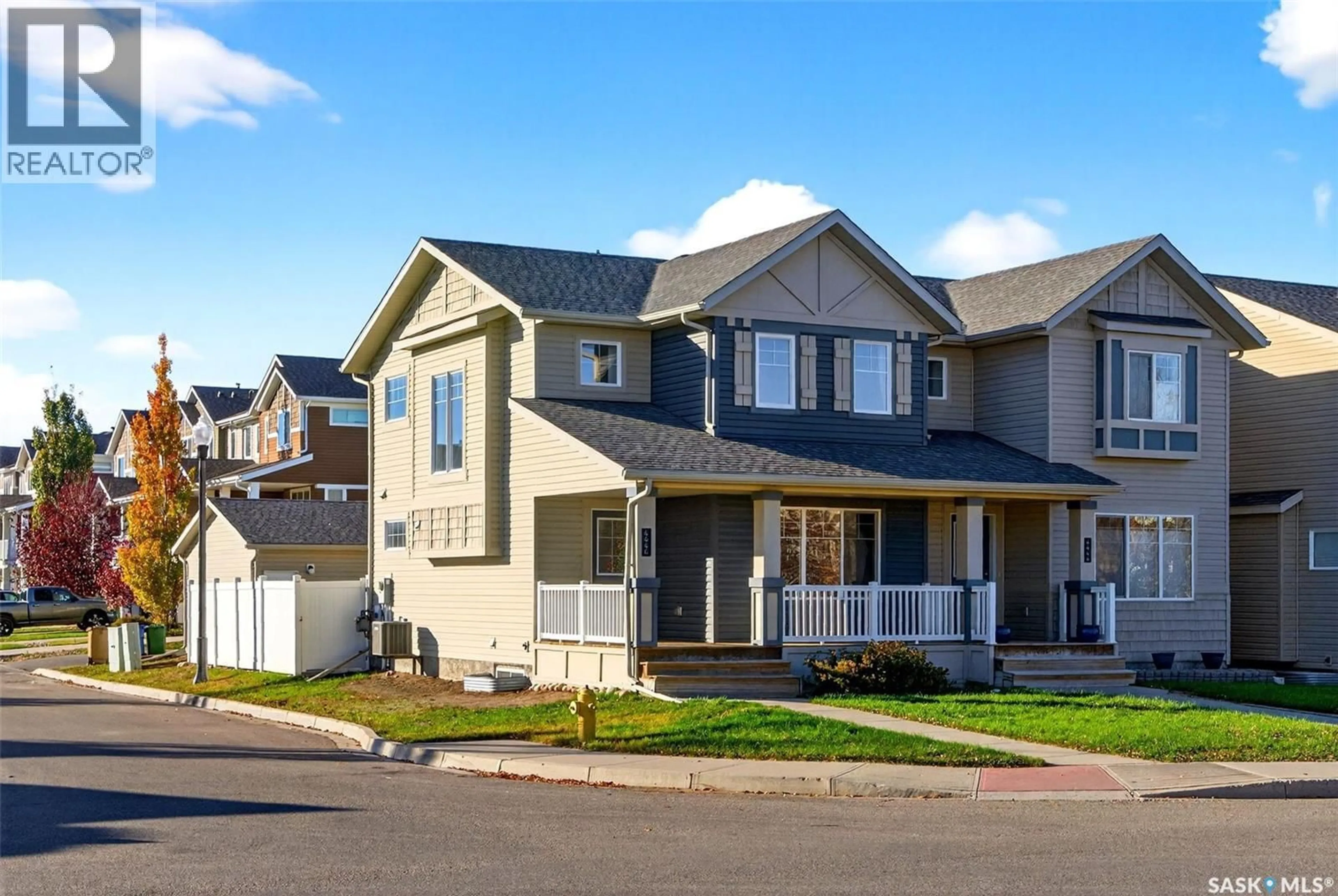 Home with vinyl exterior material, street for 4446 JAMES HILL ROAD, Regina Saskatchewan S4W0M5