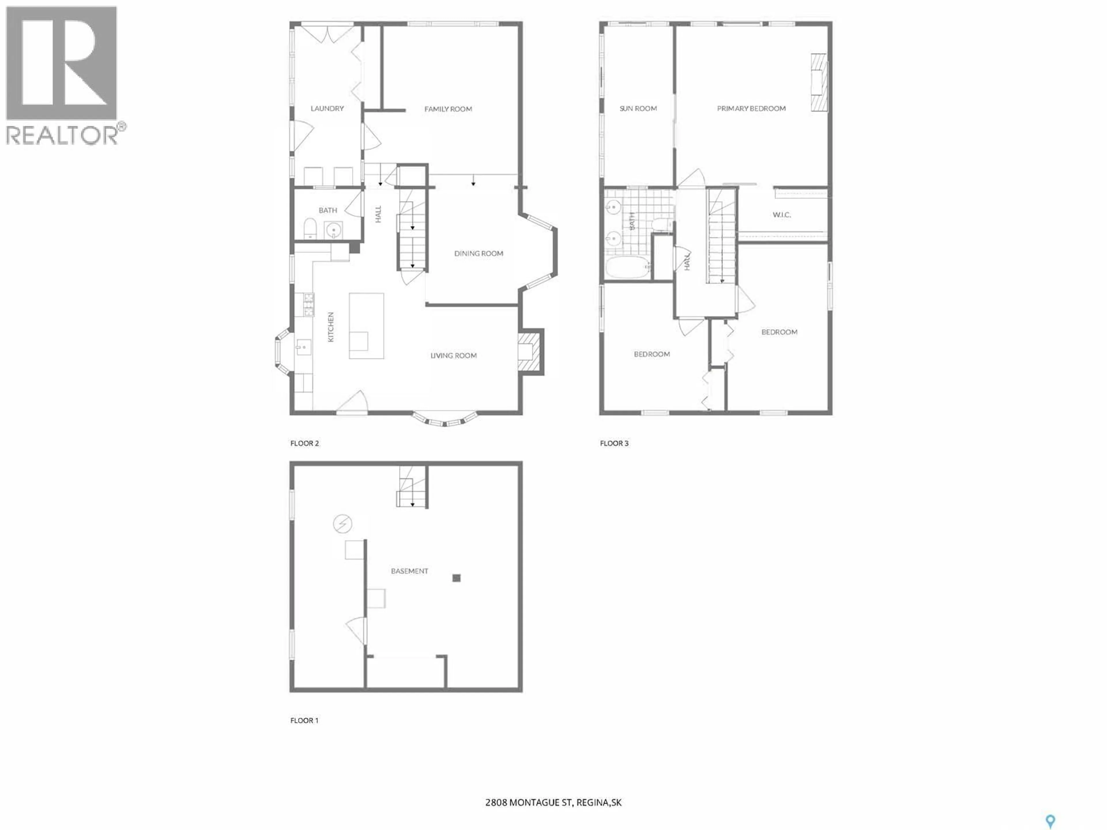 Floor plan for 2808 MONTAGUE STREET, Regina Saskatchewan S4S1Z2