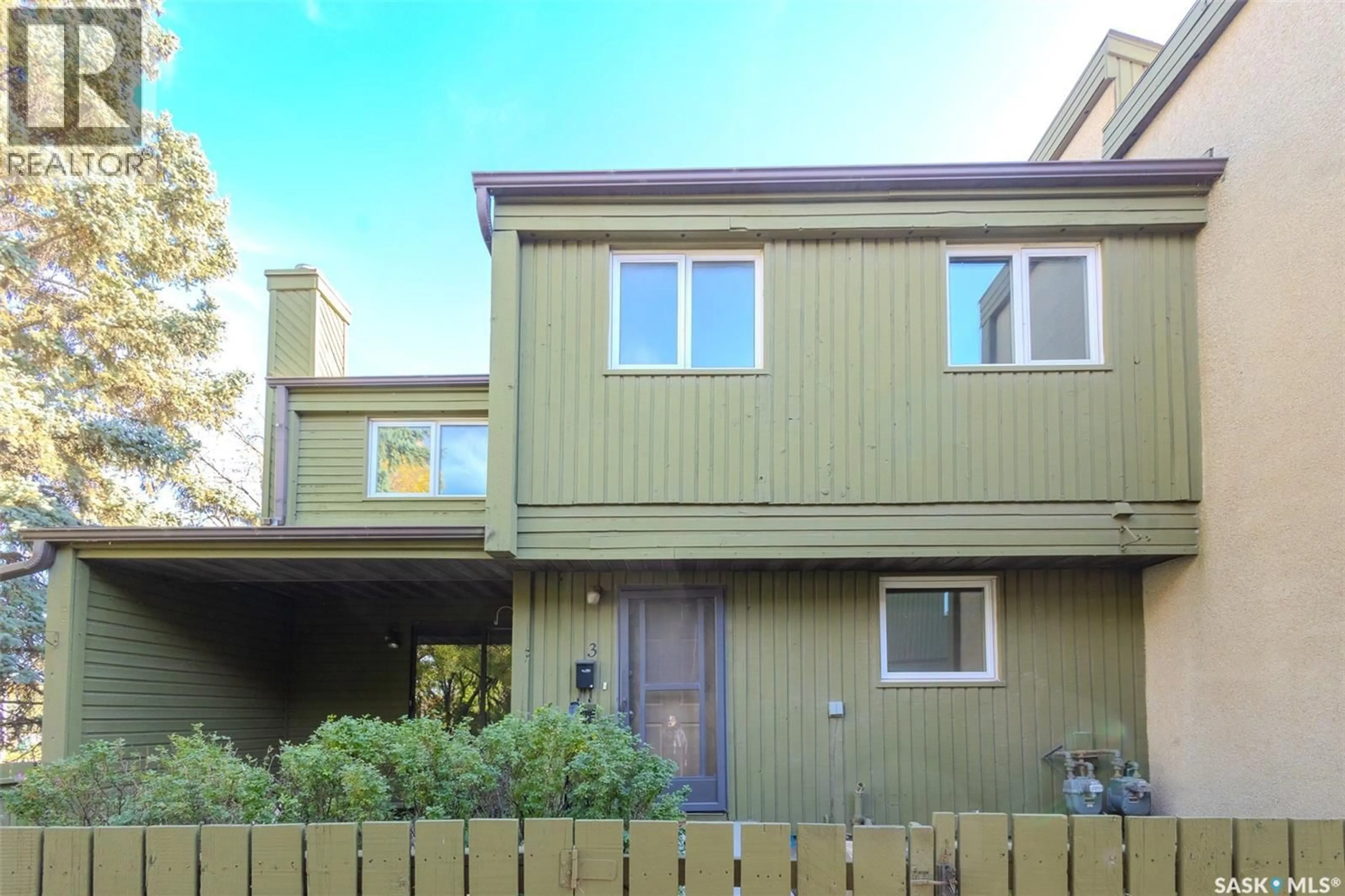 Home with vinyl exterior material, street for 3 215 PRIMROSE DRIVE, Saskatoon Saskatchewan S7K5E4