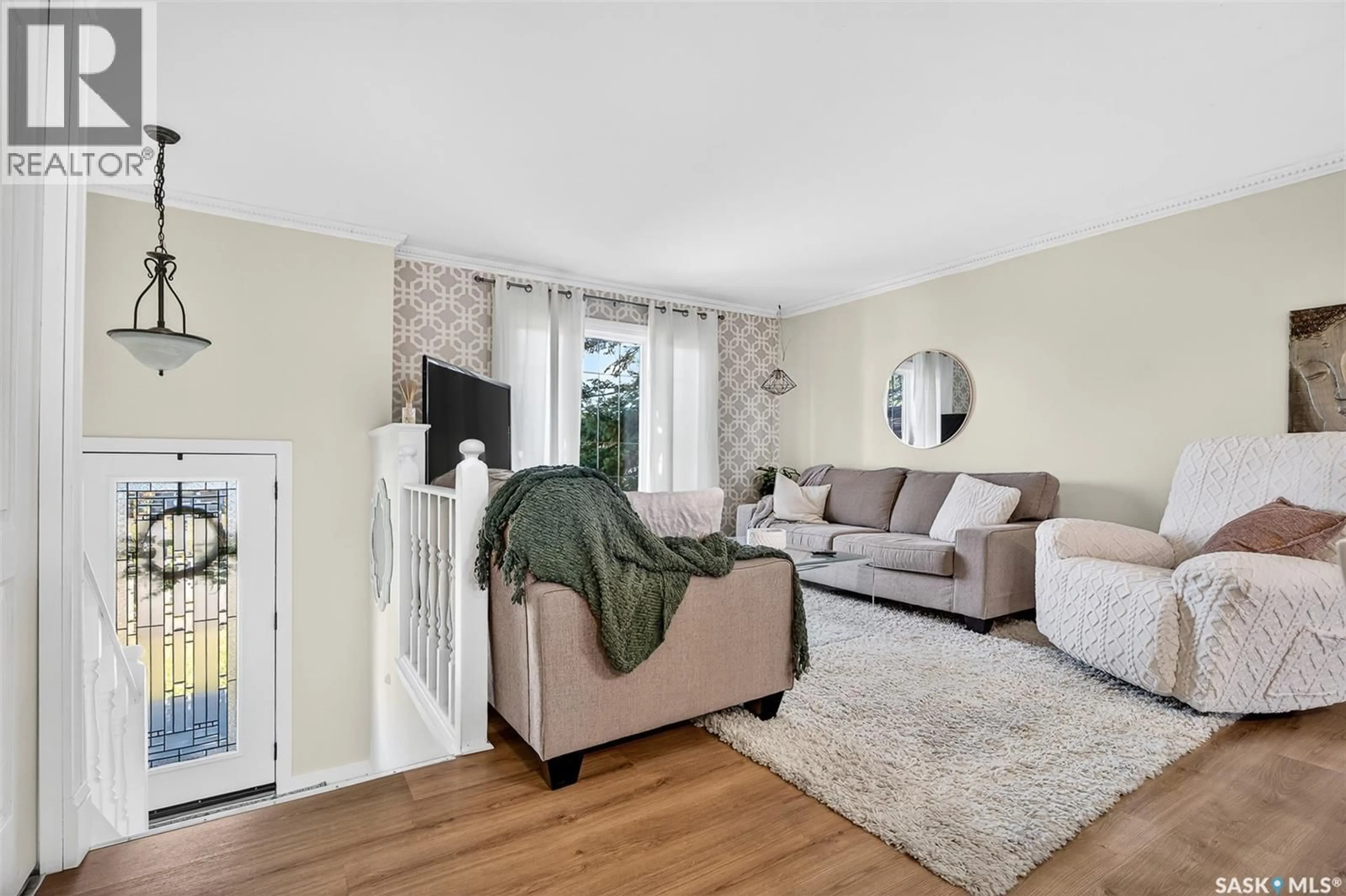 Living room with furniture, unknown for 1014 CORMAN CRESCENT, Moose Jaw Saskatchewan S6H6W1