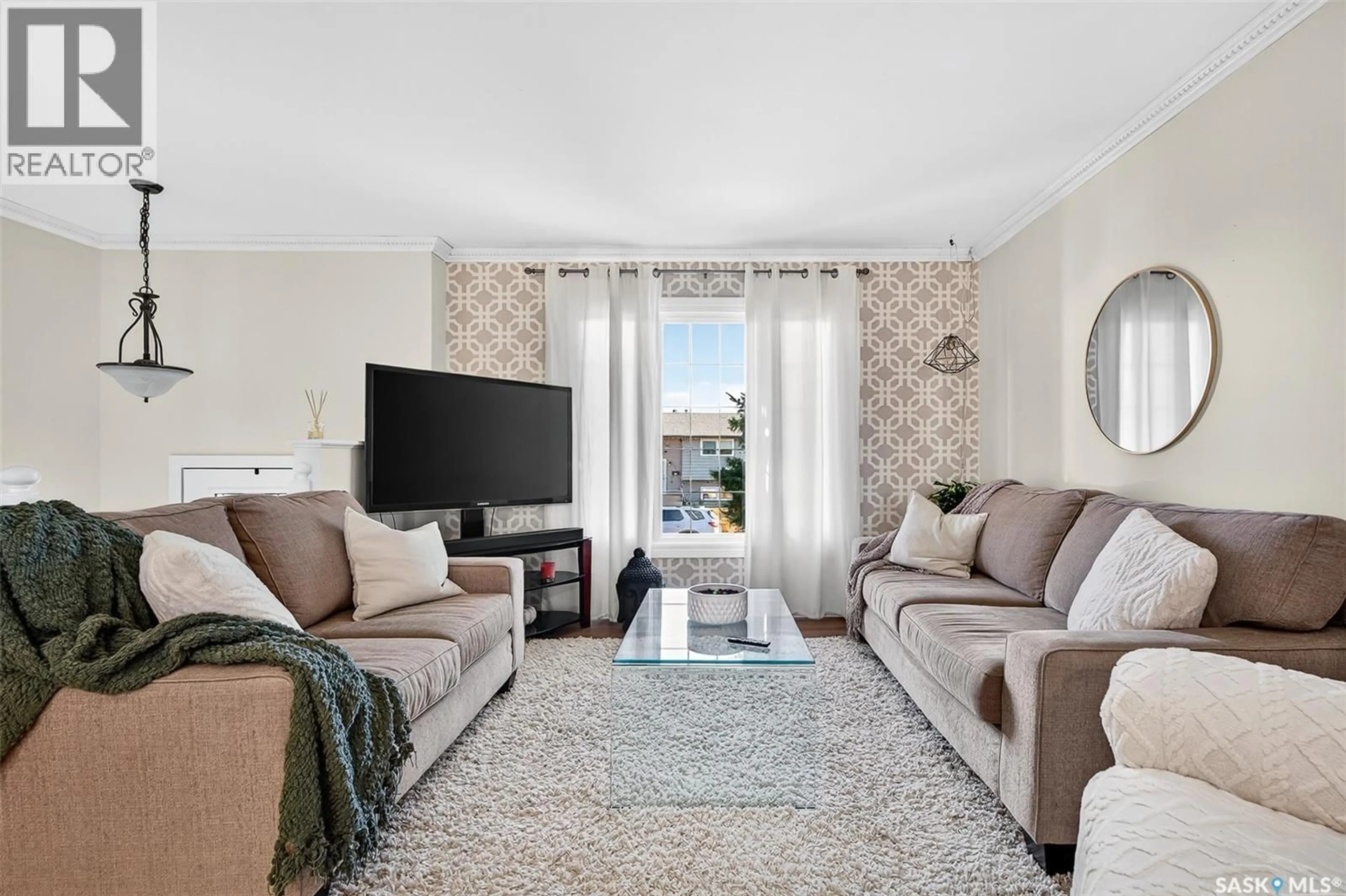 Living room with furniture, unknown for 1014 CORMAN CRESCENT, Moose Jaw Saskatchewan S6H6W1