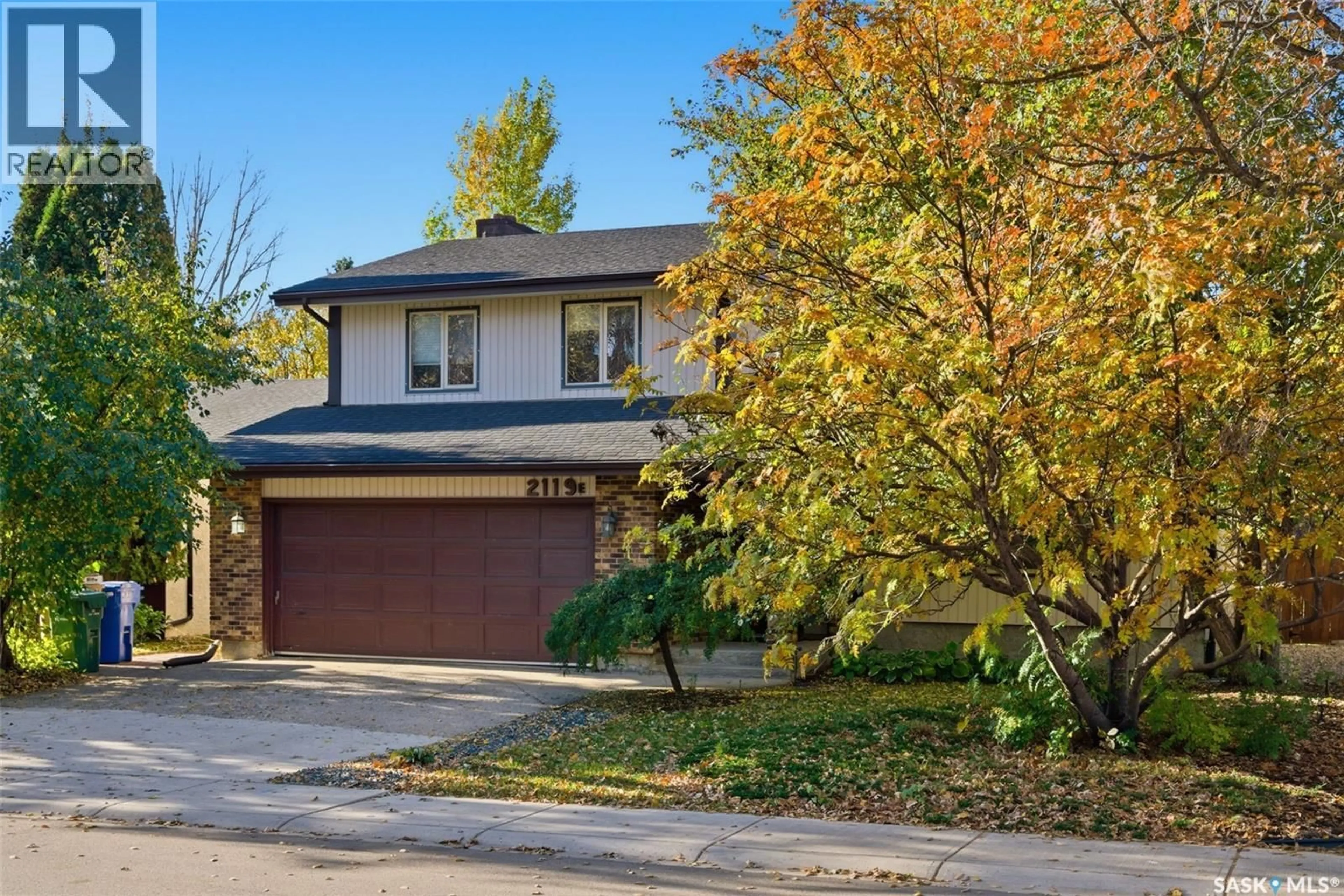 Home with brick exterior material, street for 2119 ELDERKIN DRIVE, Regina Saskatchewan S4V0L8
