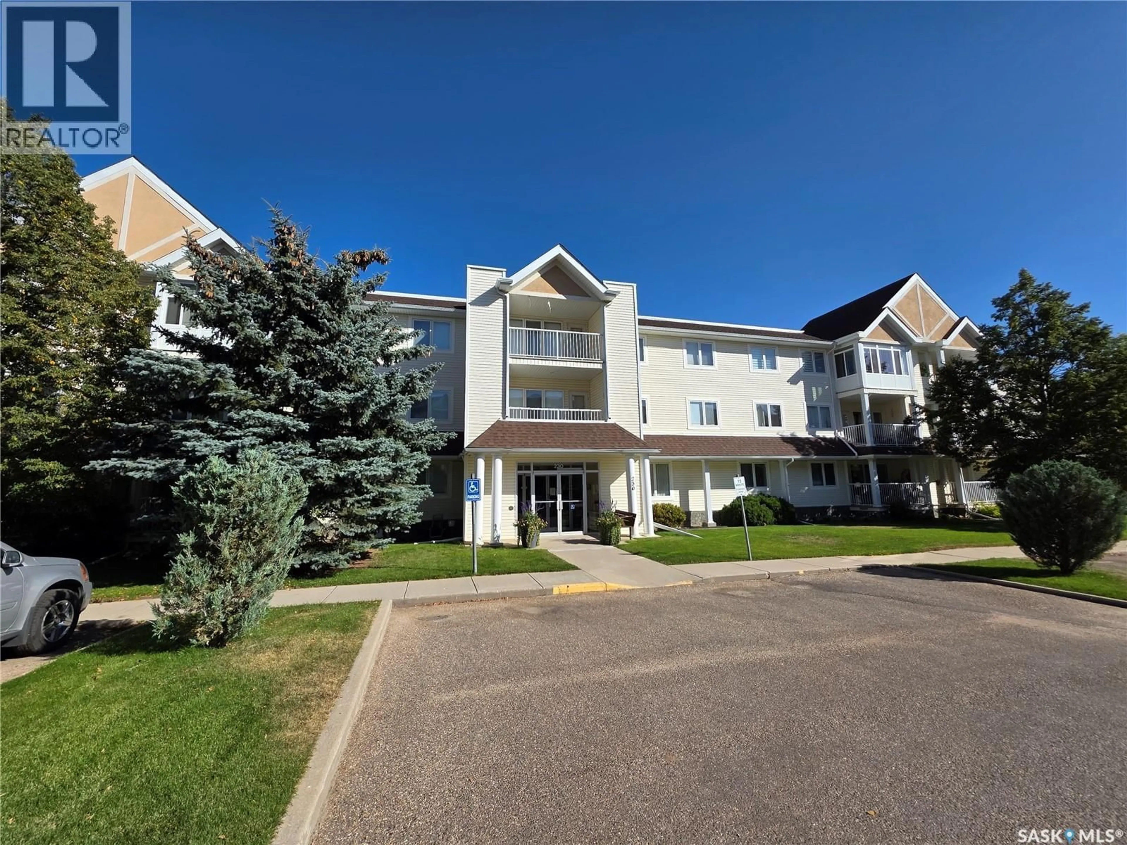 A pic from outside/outdoor area/front of a property/back of a property/a pic from drone, mountain view for 230 - 310 LISTER KAYE CRESCENT, Swift Current Saskatchewan S9H0A2