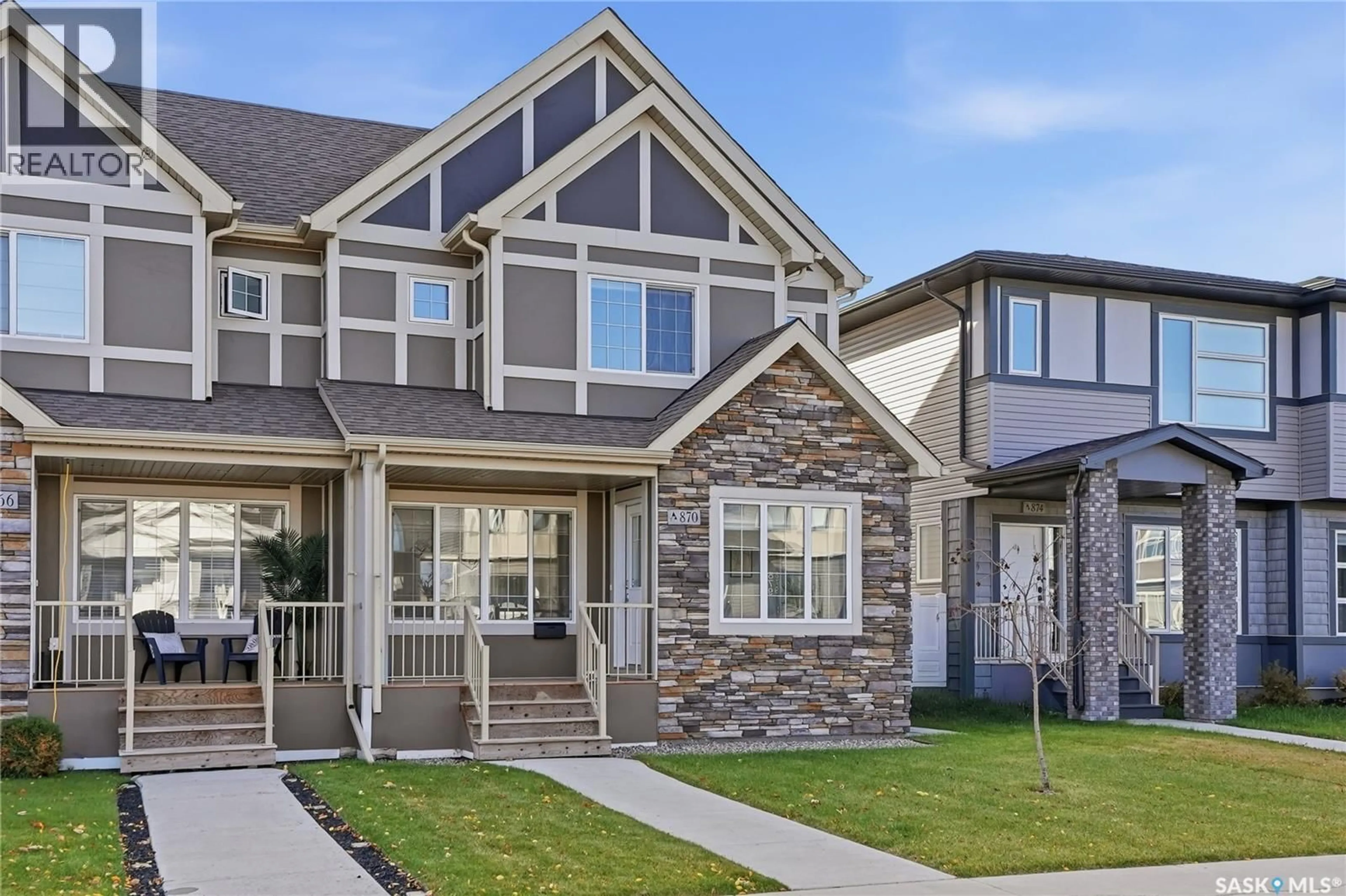 Home with brick exterior material, street for 870 MCFAULL RISE, Saskatoon Saskatchewan S7V0S8