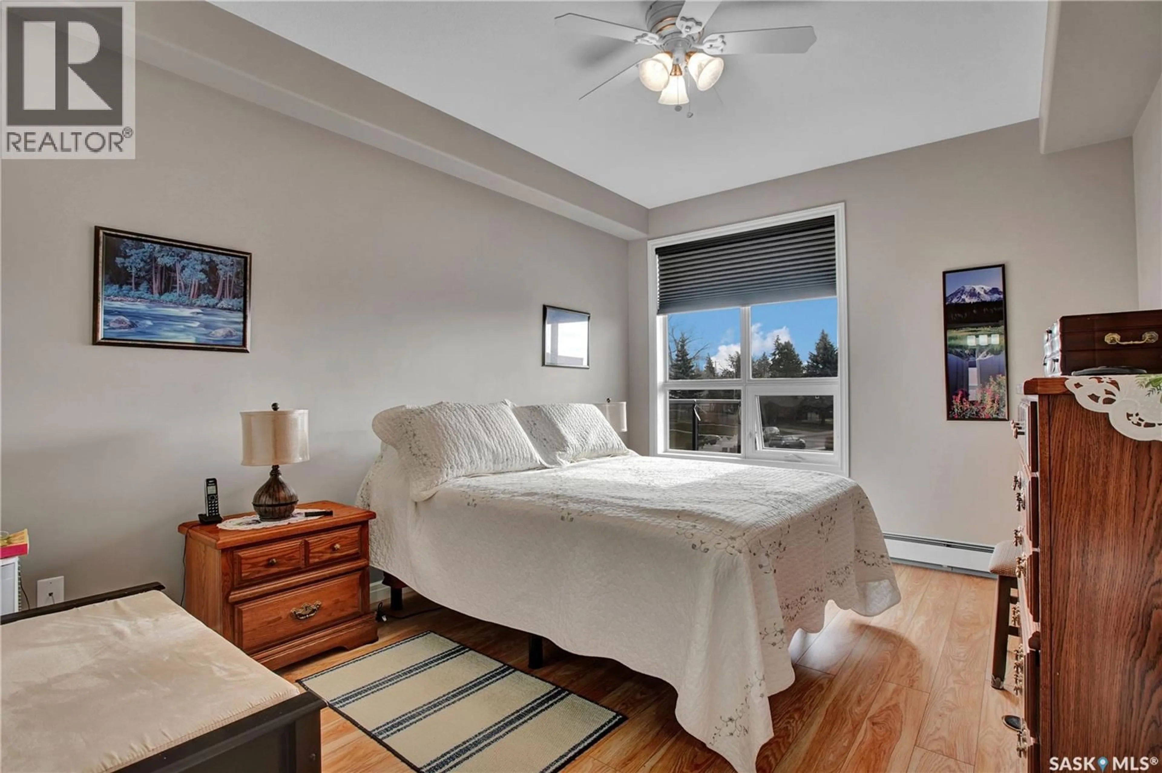 Bedroom with bed, unknown for 209 - 2730 MAIN STREET, Saskatoon Saskatchewan S7H0M2