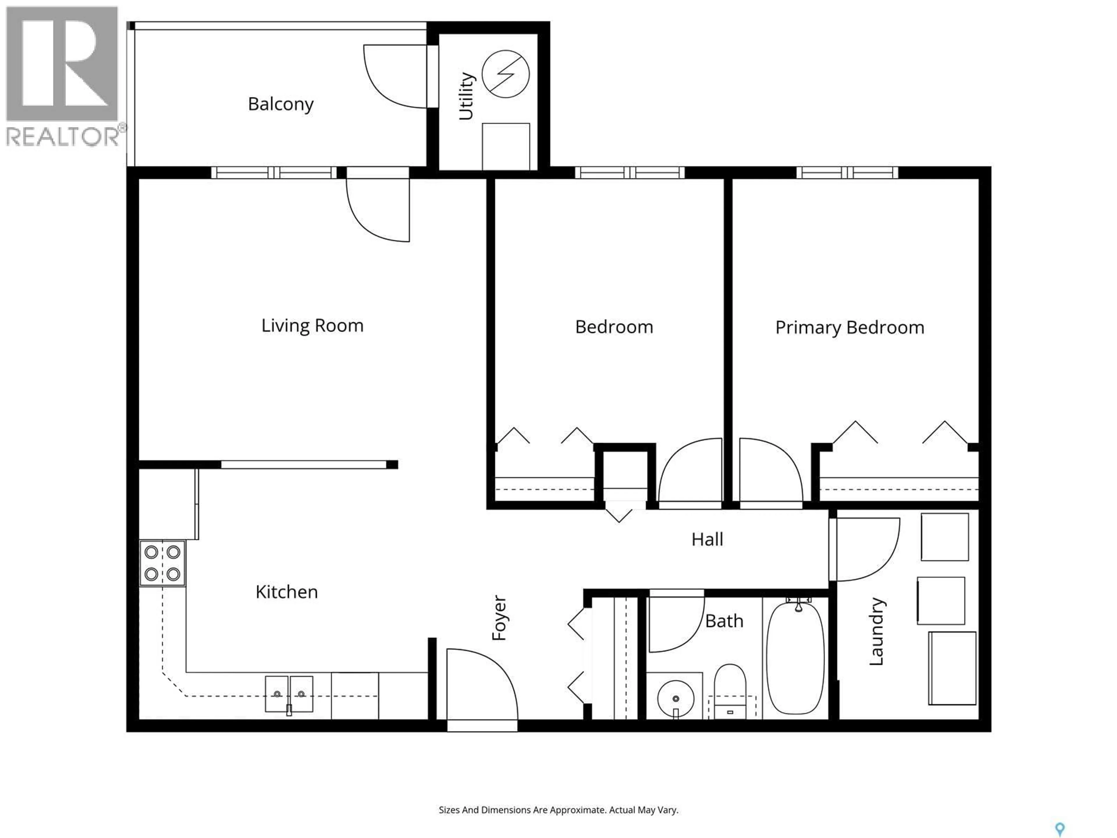 Floor plan for 310 - 2203 ANGUS STREET, Regina Saskatchewan S4T2A3