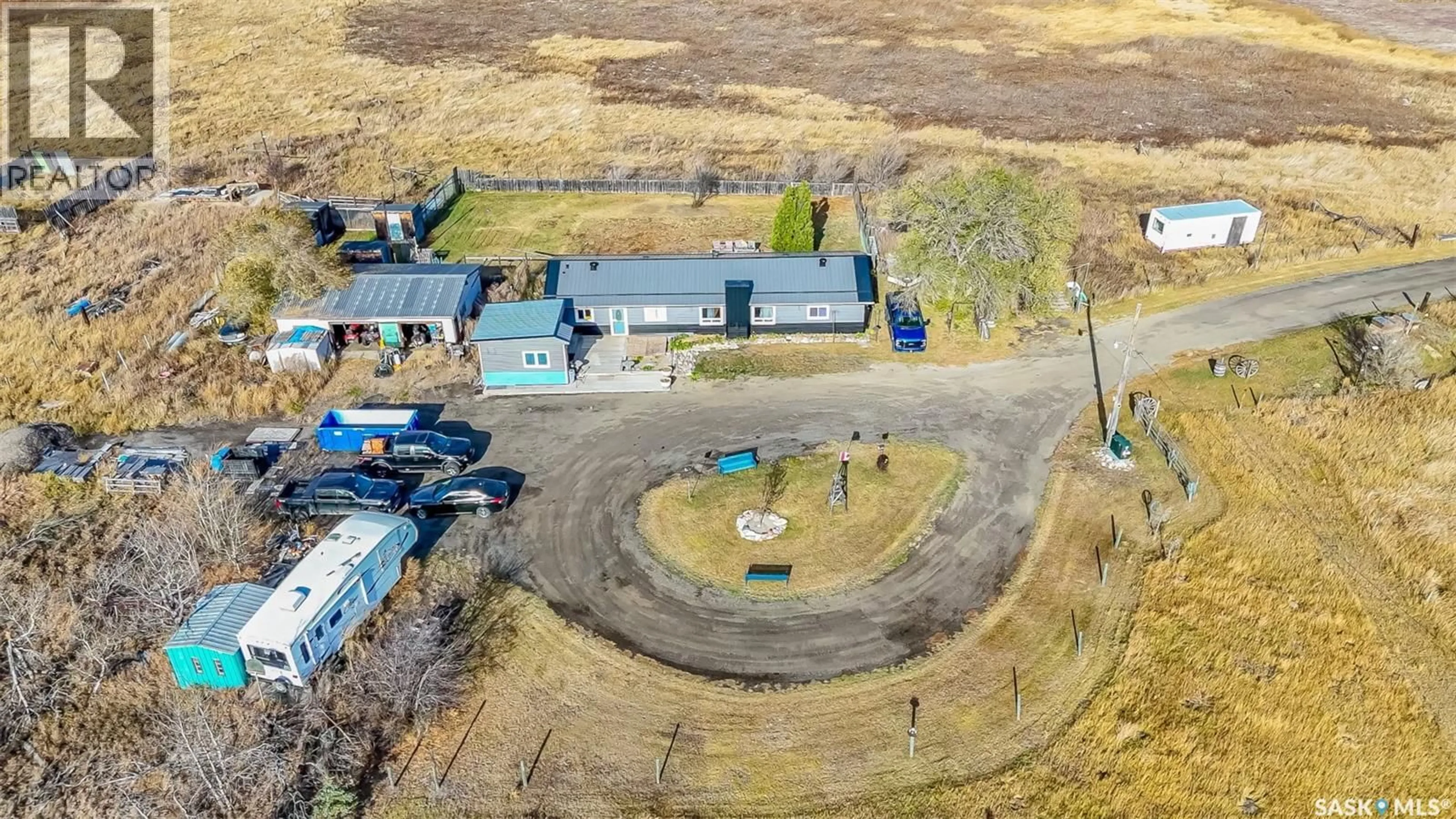 A pic from outside/outdoor area/front of a property/back of a property/a pic from drone, building for HORSEMAN ACREAGE, Vanscoy Rm No. 345 Saskatchewan S0L3J0