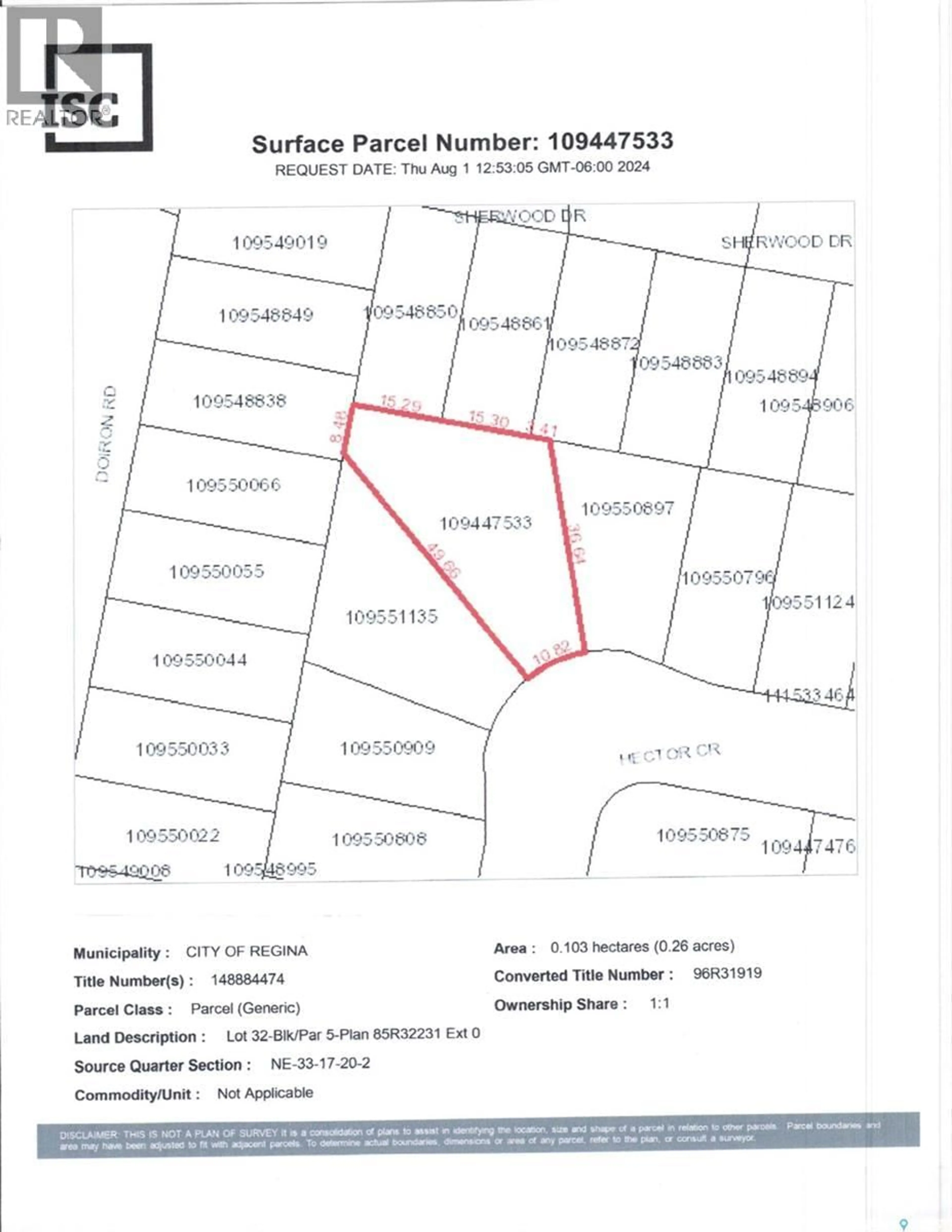 Floor plan for 238 HECTOR CRESCENT, Regina Saskatchewan S4Y1C6
