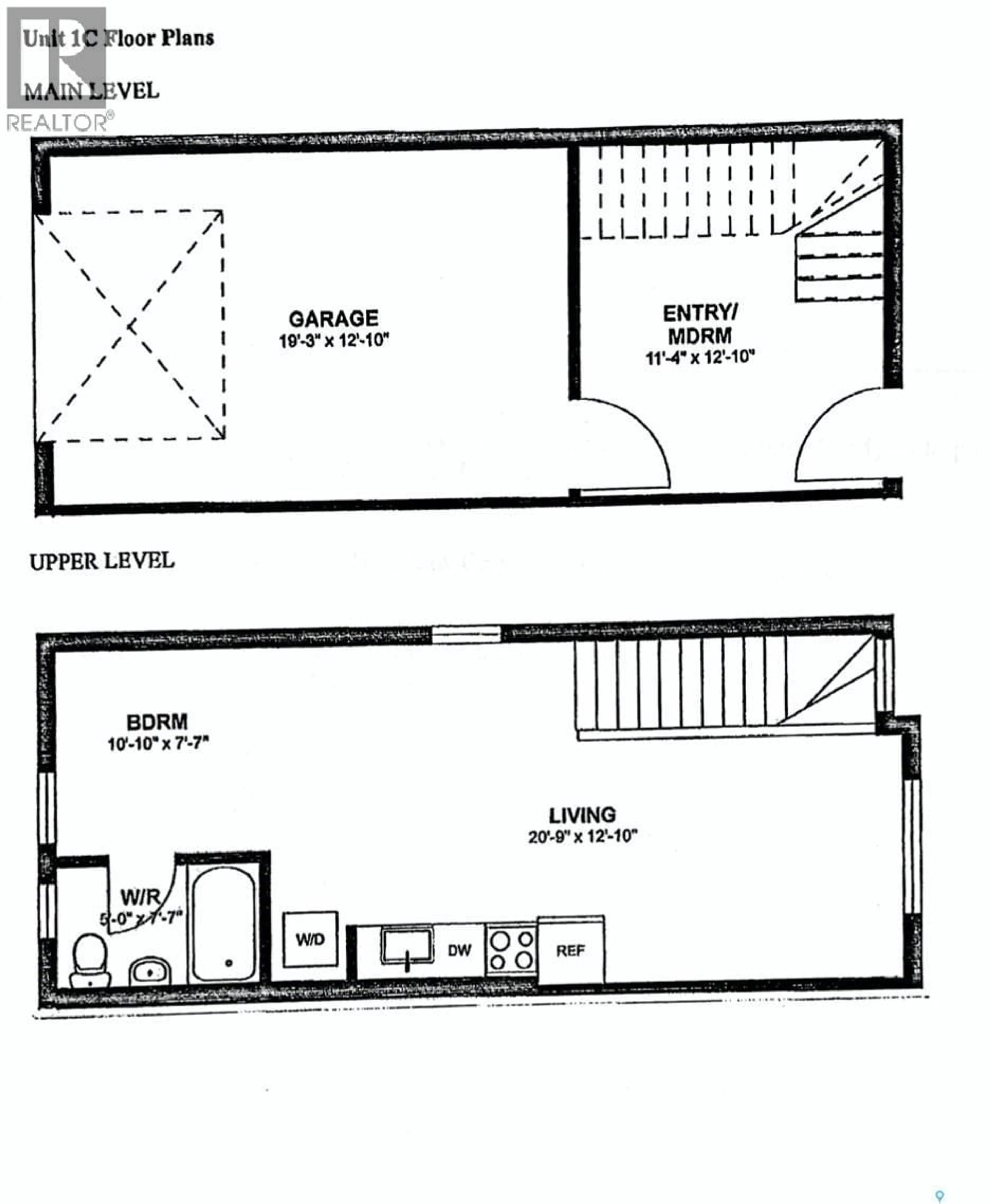 Floor plan for S - 6 315 D AVENUE, Saskatoon Saskatchewan S7M1R2