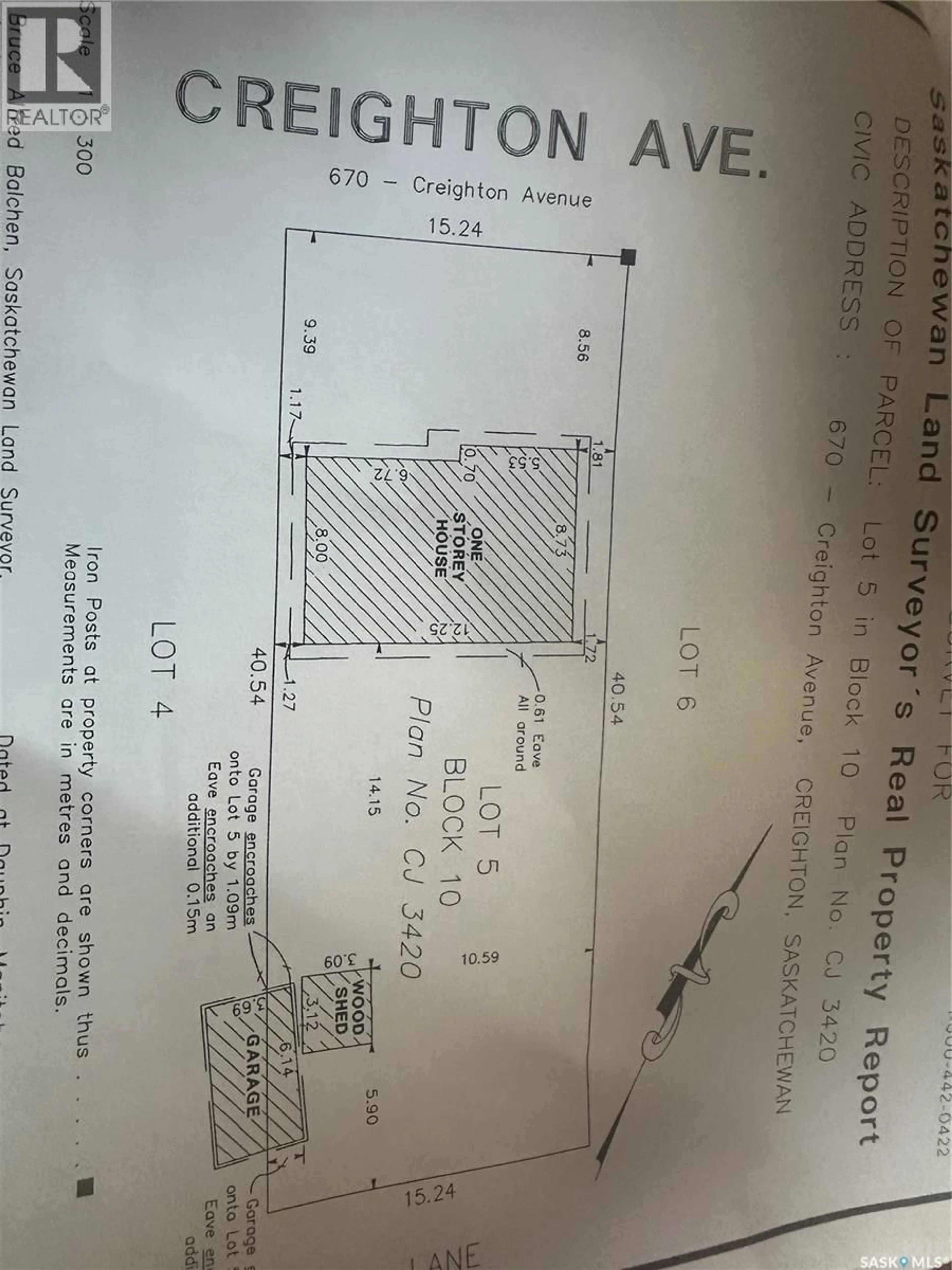 Floor plan for 670 CREIGHTON AVENUE, Creighton Saskatchewan S0P0A0