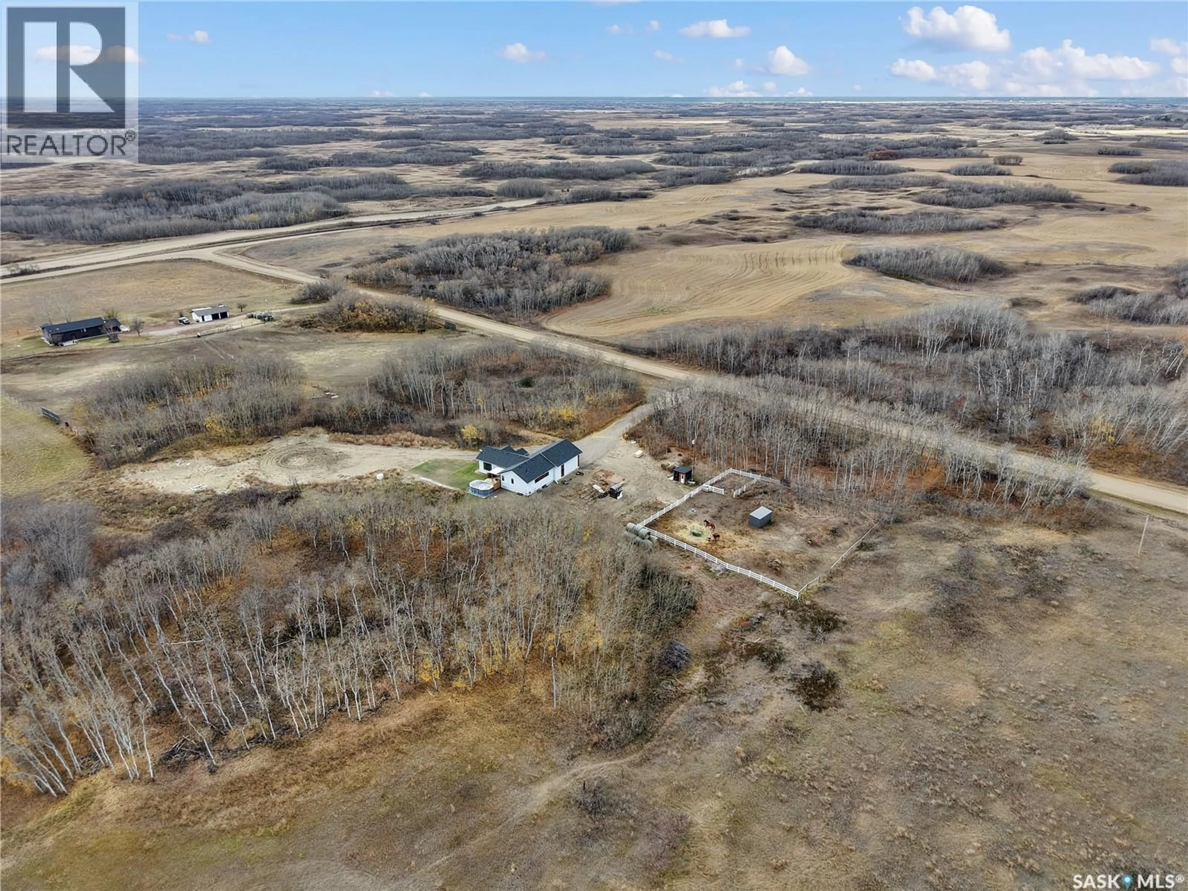 A pic from outside/outdoor area/front of a property/back of a property/a pic from drone, unknown for FURGESON ACREAGE, Corman Park Rm No. 344 Saskatchewan S0K0Y0