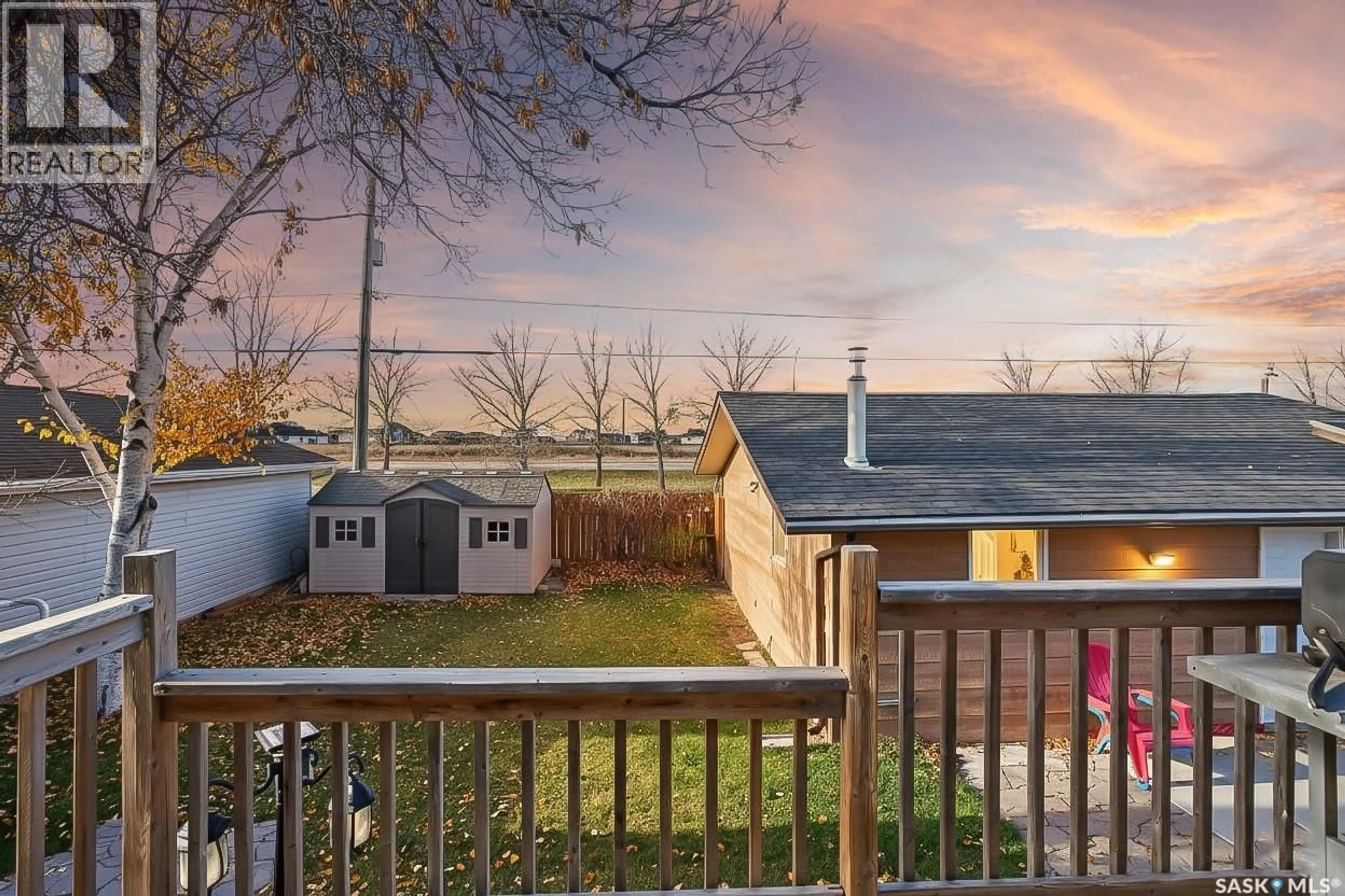 A pic from outside/outdoor area/front of a property/back of a property/a pic from drone, water/lake/river/ocean view for 1347 PRINCESS CRESCENT, Moose Jaw Saskatchewan S6H6V7